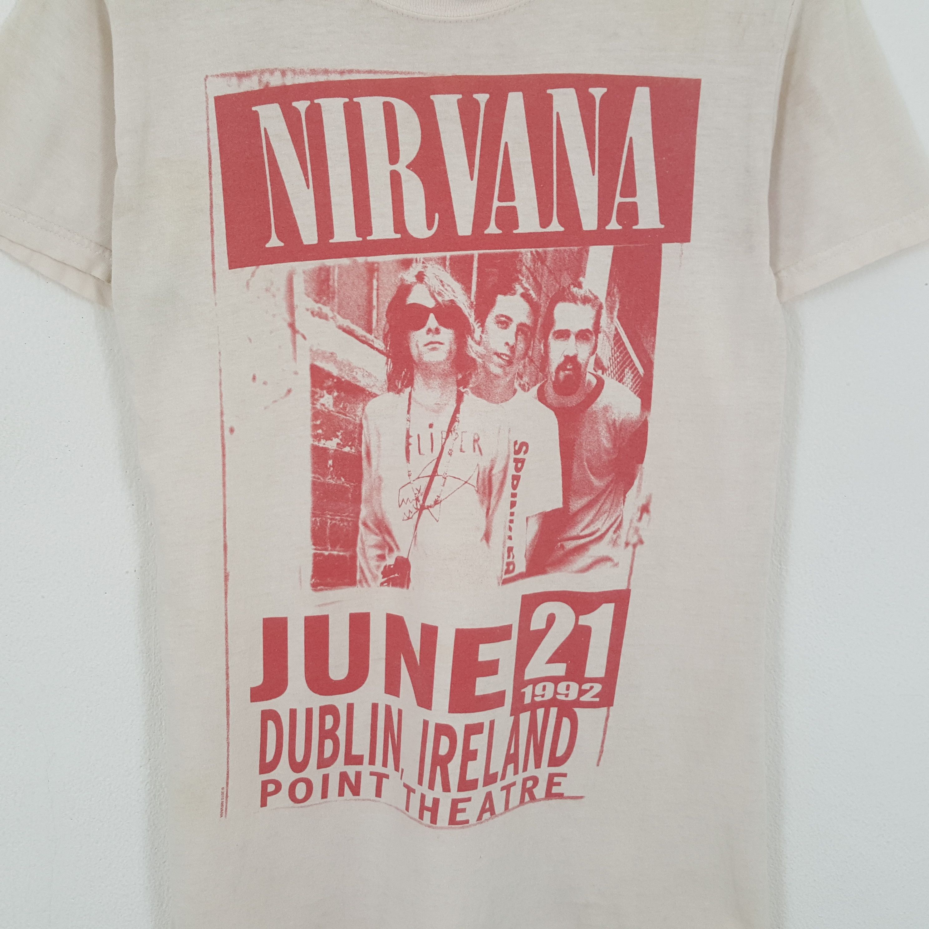 Band Tees × Nirvana × Vintage NIRVANA Rock Band Music Tshirt Size US S / EU 44-46 / 1 - 2 Thumbnail