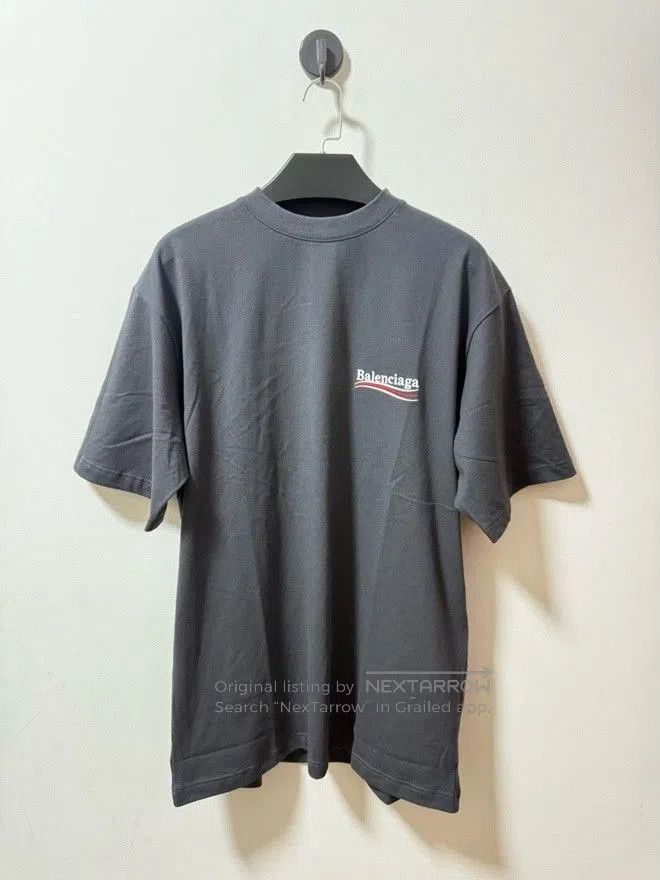 Balenciaga Balenciaga Embroidered Logo Gray T-Shirt. Size US XS / EU 42 / 0 - 1 Thumbnail