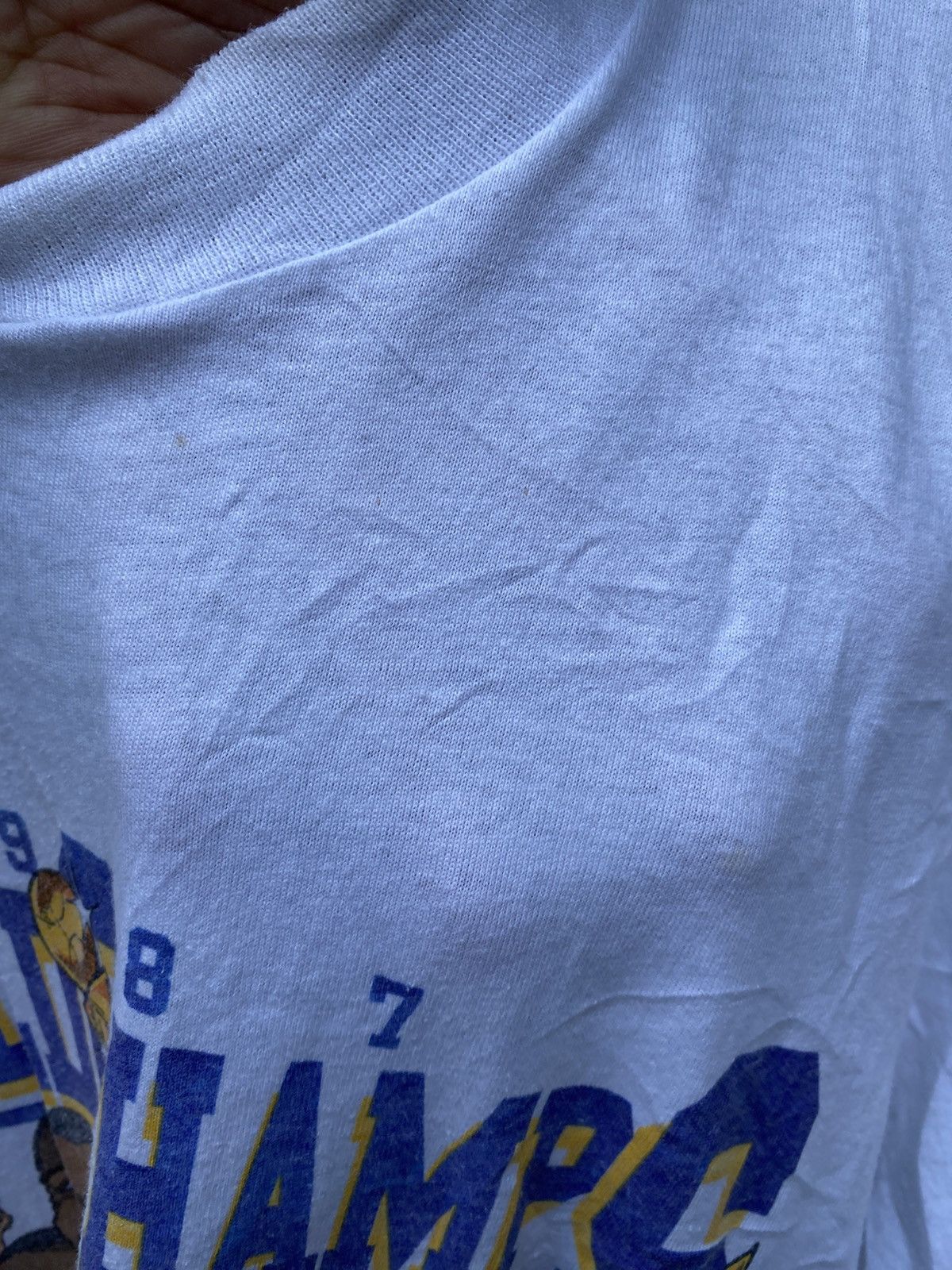 NBA Vintage 80’s L.A Lakers 1987 World Champ Size US M / EU 48-50 / 2 - 14 Thumbnail