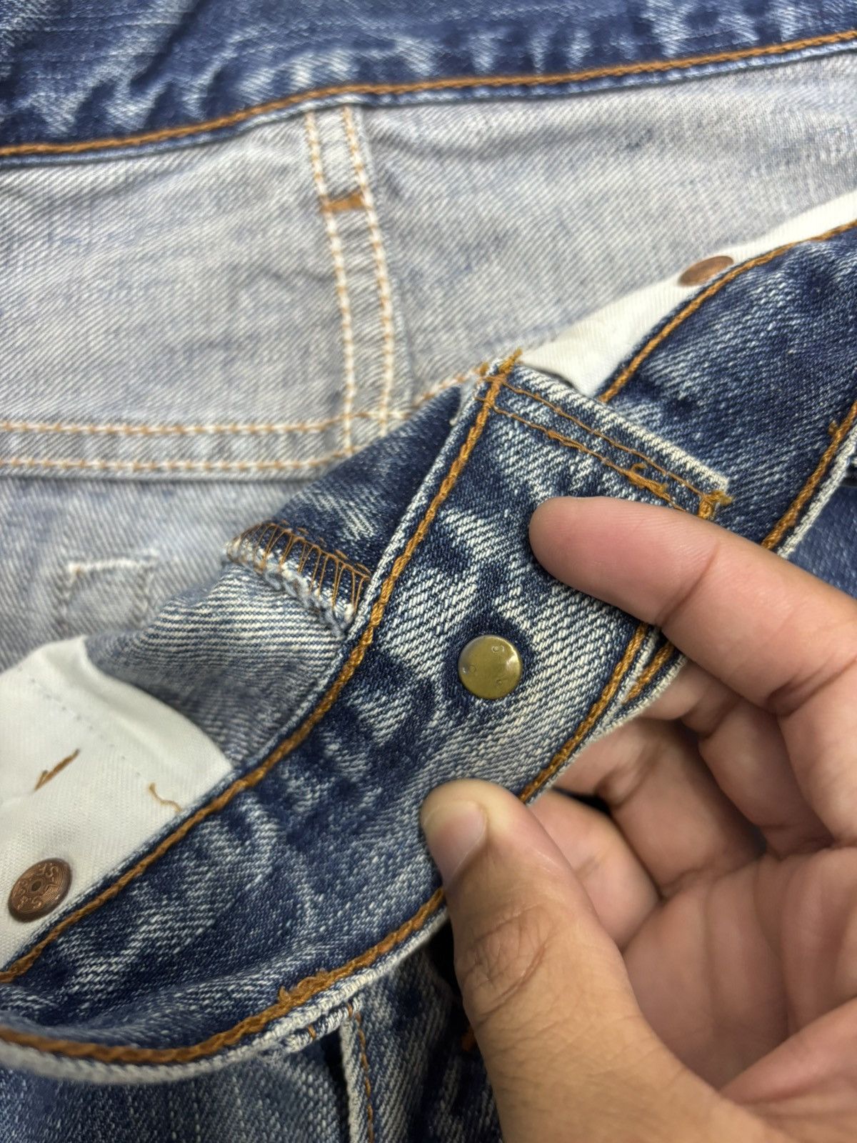 Levi's Vintage Clothing 💥LEVIS 517 Flare Denim Jean Bootcut Size US 33 - 12 Thumbnail