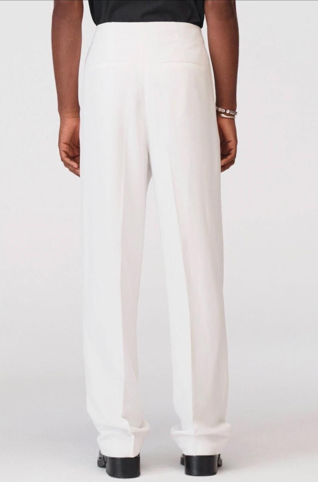 Zara Zara Mens Pants Wrap Trousers US 31 White Straight leg Size US 32 / EU 48 - 2 Thumbnail