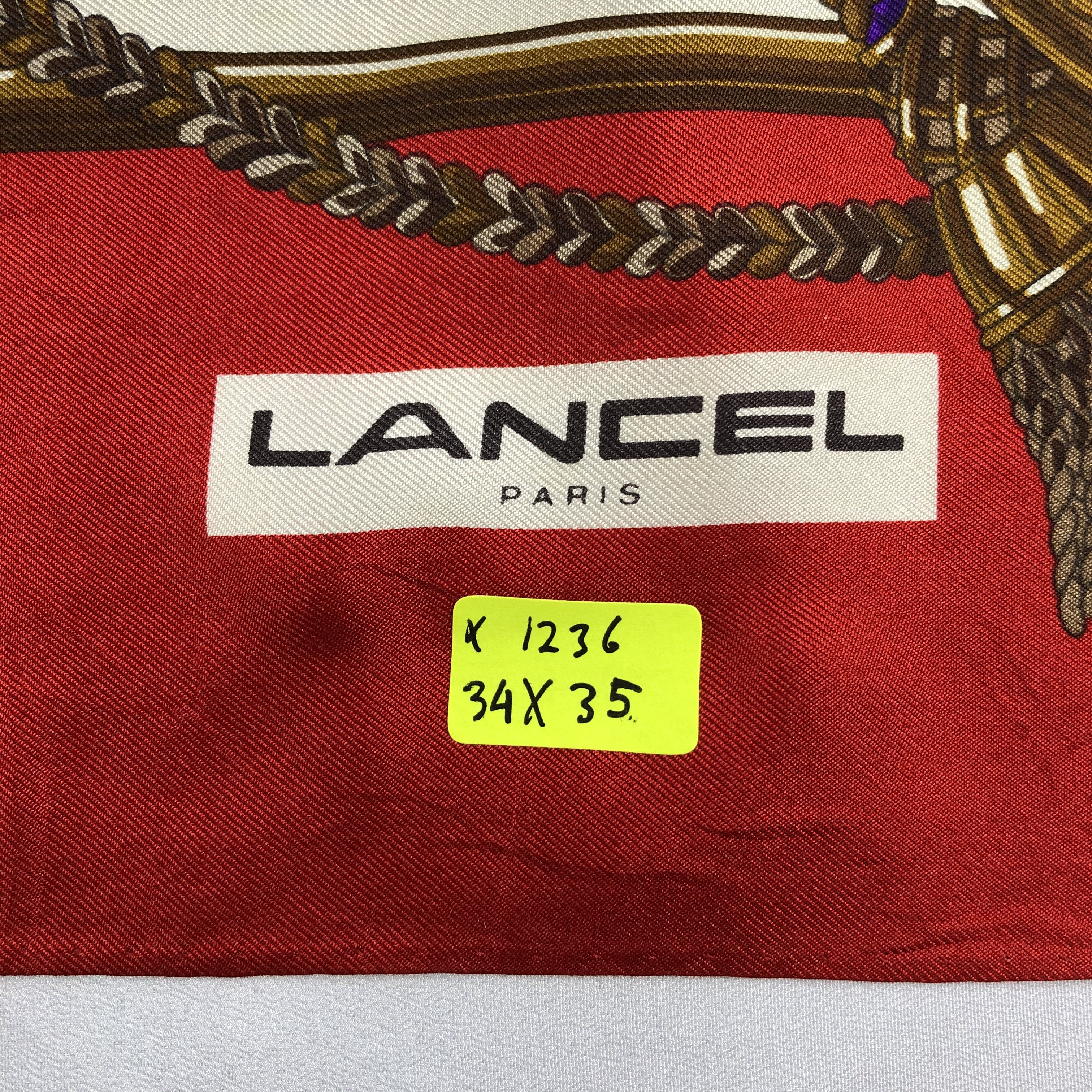 Lancel Vintage Lancel Silk Scarf Size ONE SIZE - 6 Thumbnail