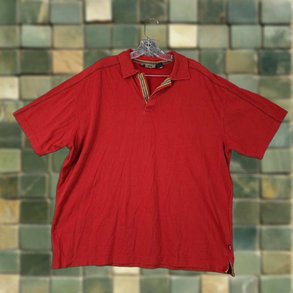 Vintage REI Polo Men Red Short Sleeve Organic Cotton Blend XL Size US XL / EU 56 / 4 - 1 Thumbnail