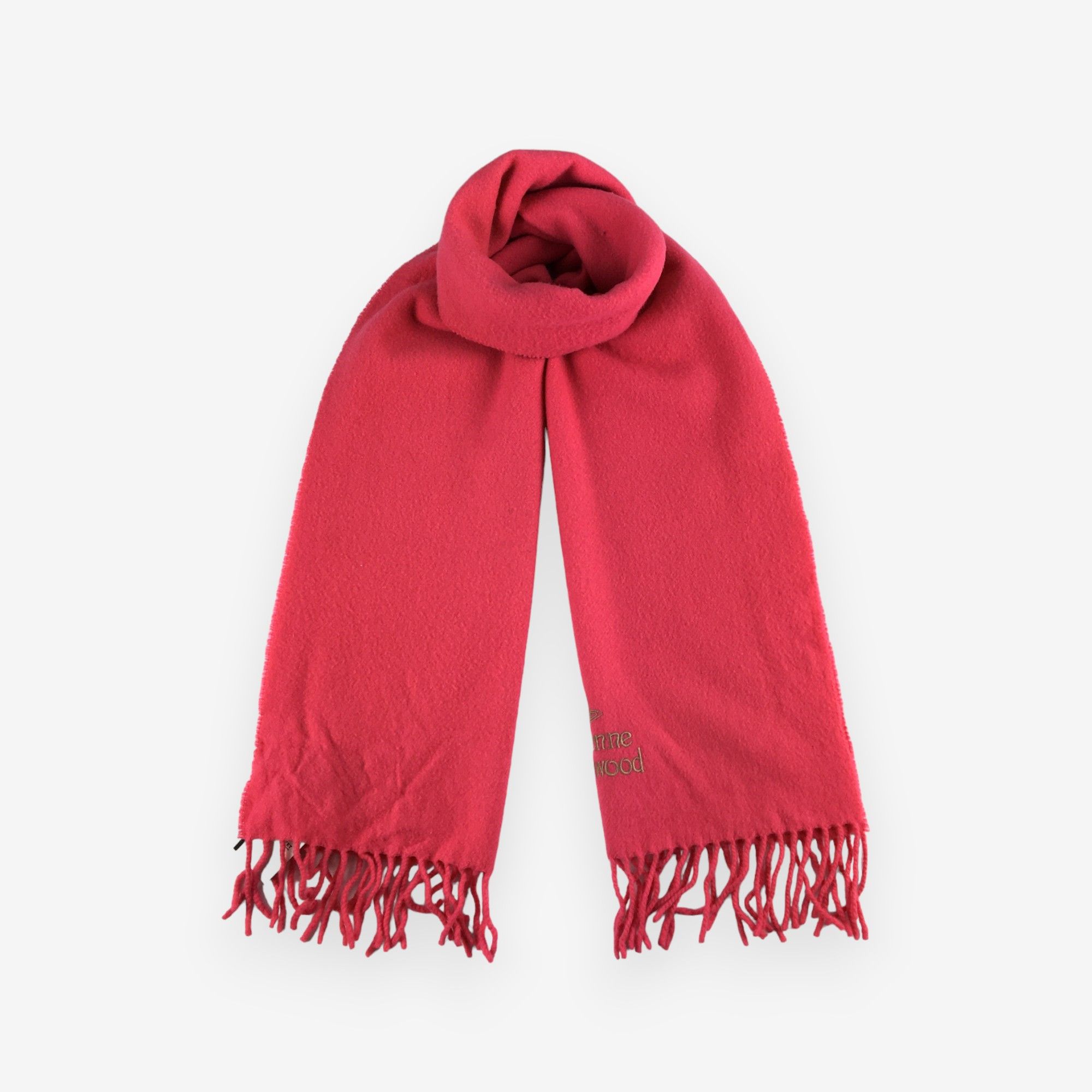 Vintage × Vivienne Westwood Vintage Vivienne Westwood Scarf Muffler Orbs Wool Scarves Size ONE SIZE - 3 Thumbnail