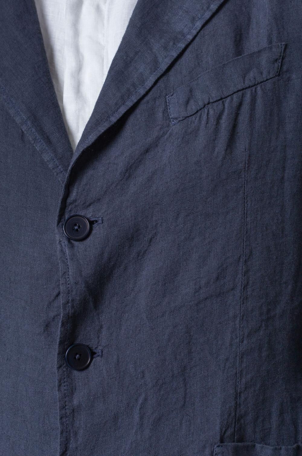 Barena Barena Rizzo Telino Unstructured Blazer - Navy Linen Size US M / EU 48-50 / 2 - 4 Thumbnail
