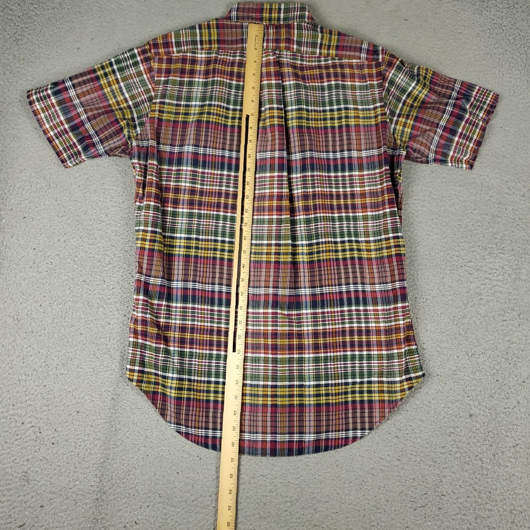 Ralph Lauren Ralph Lauren Shirt Mens Small Red Blue Plaid Pony Casual Button Up Short Sleeve Size US S / EU 44-46 / 1 - 4 Thumbnail