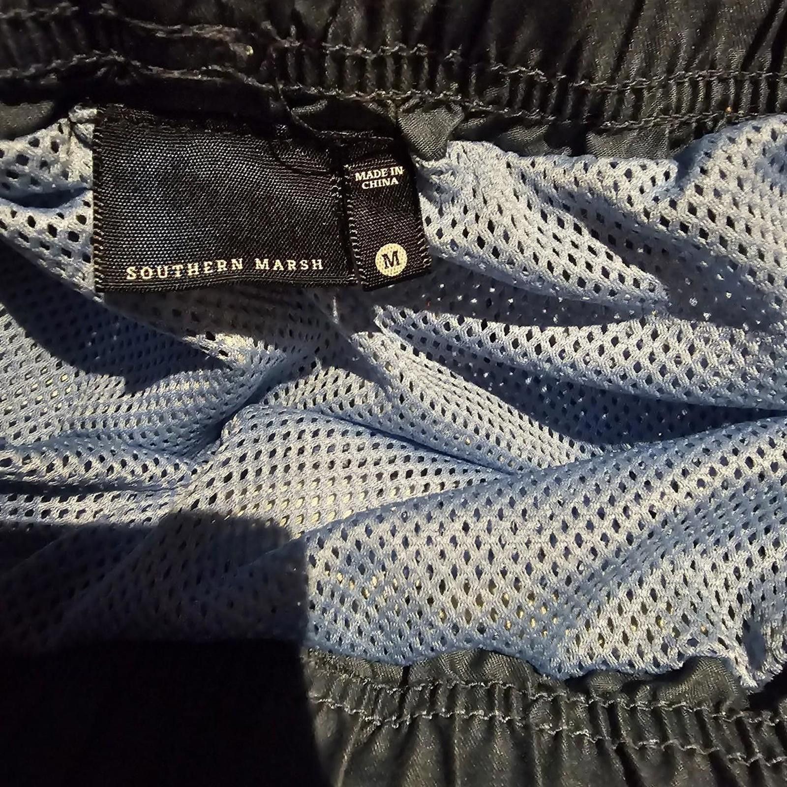 Designer Men's Blue Southern Marsh Swim Trunks Size US 32 / EU 48 - 4 Thumbnail