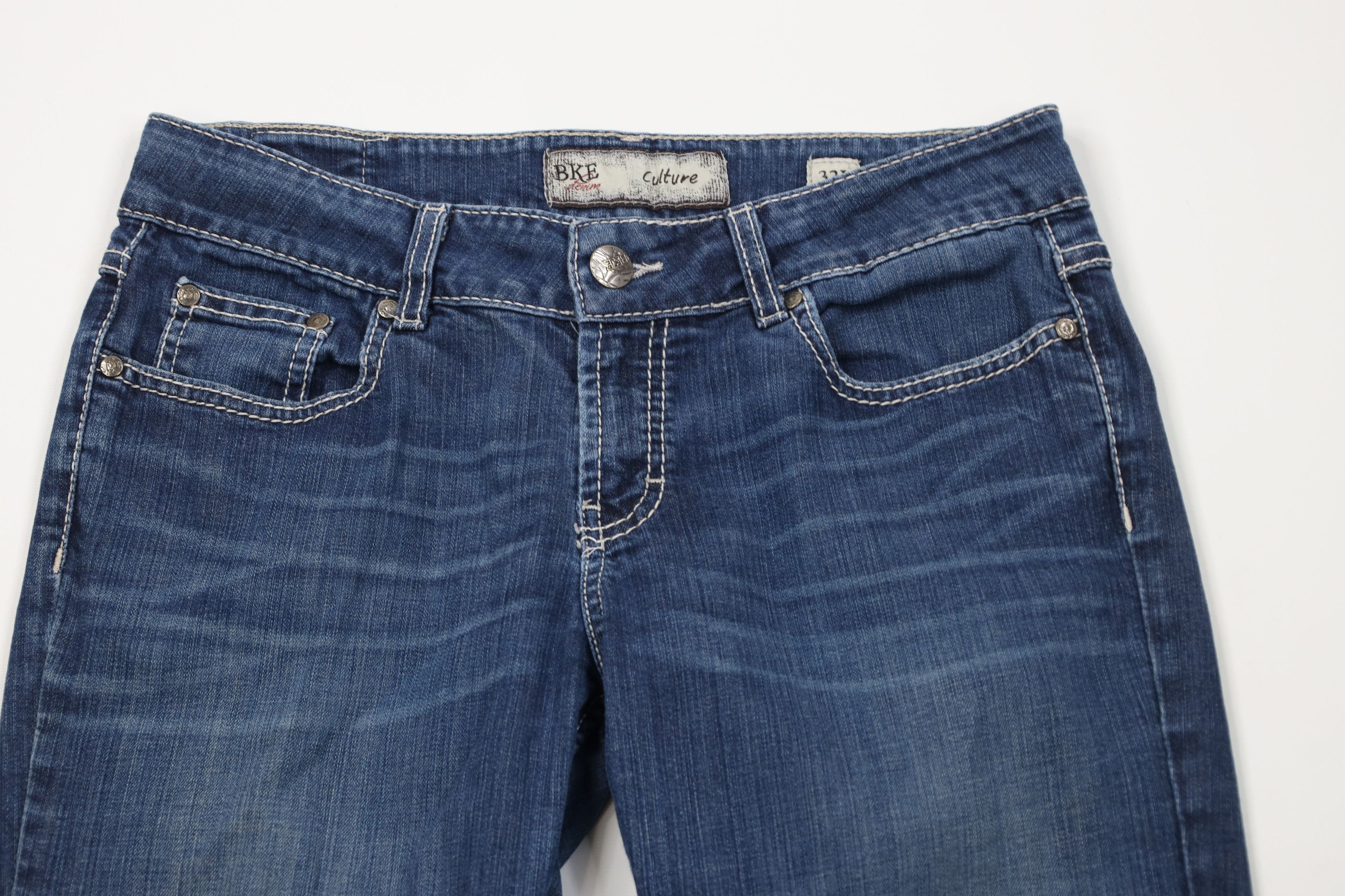 Vintage Buckle BKE Thick Stitch Culture Bootcut Denim Jeans Blue Size 32" / US 10 / IT 46 - 2 Thumbnail