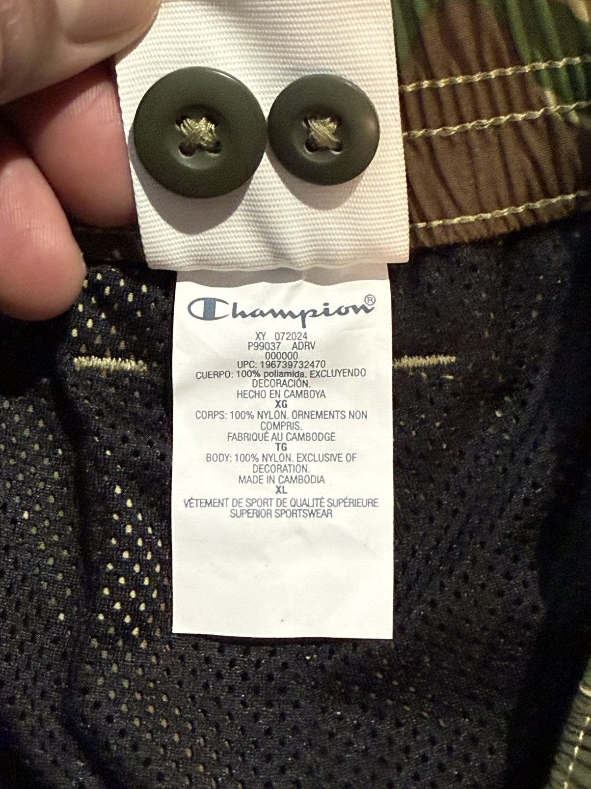 Champion ***FINAL DROP***RARE CHAMPION NYLON DUCK CAMO BAGGY CARGO XL Size US 40 / EU 56 - 15 Thumbnail