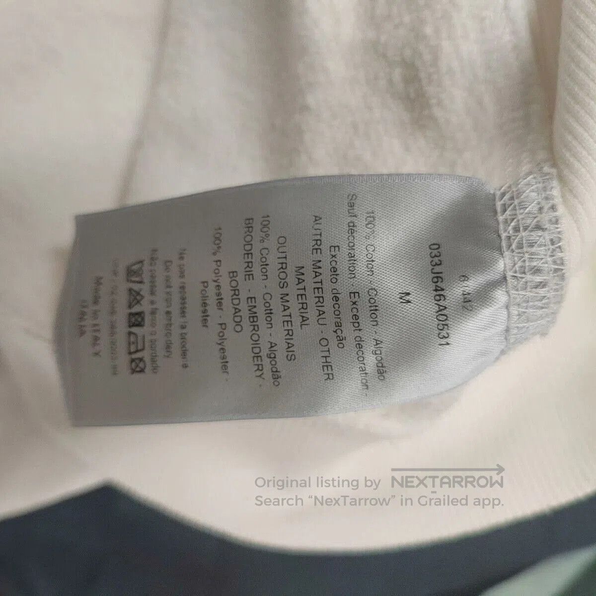 Dior Dior White Cotton Hoodie M. Size US M / EU 48-50 / 2 - 4 Thumbnail