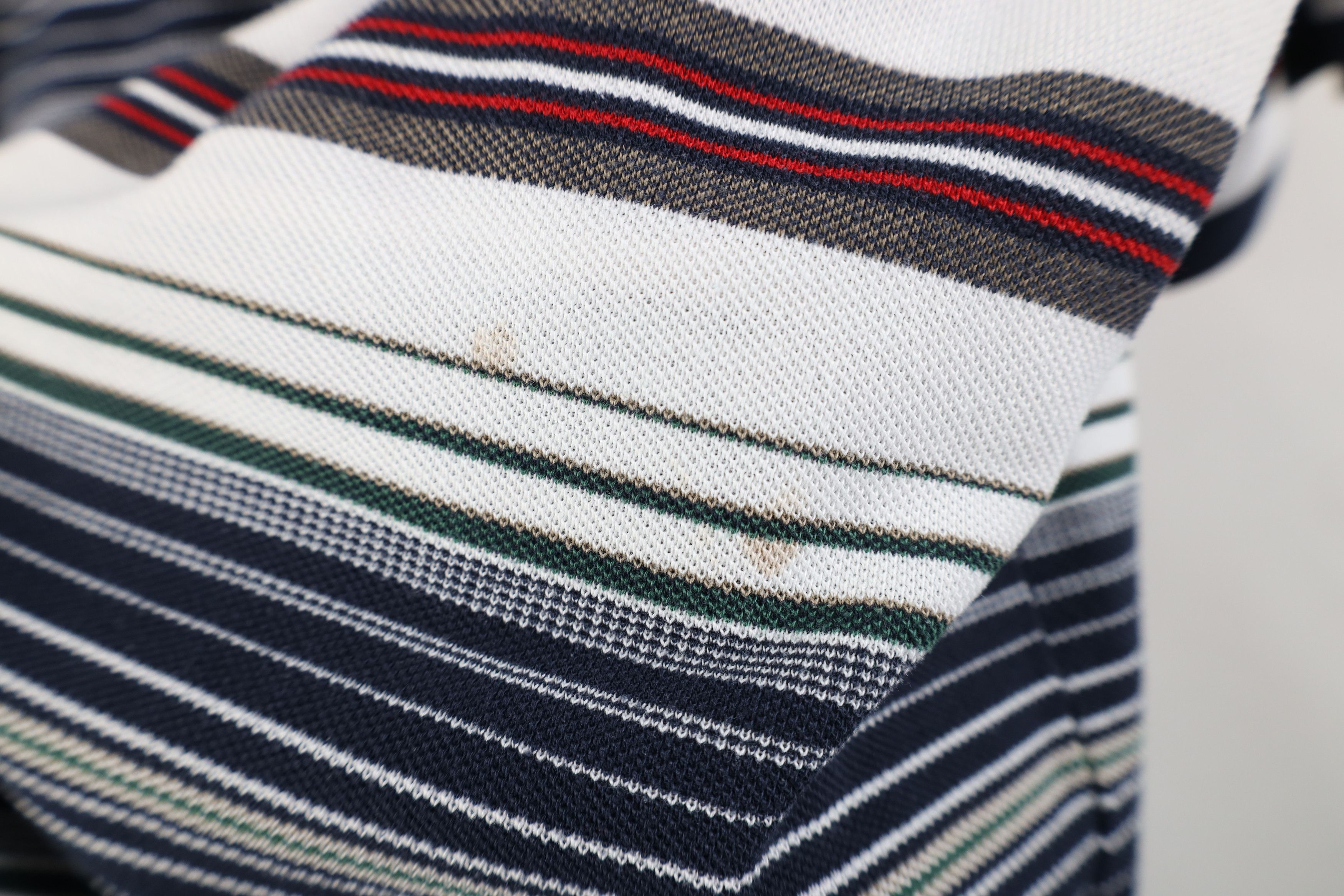 Vintage Vintage 90s Streetwear Striped Knit Collared Golf Polo Shirt Size US L / EU 52-54 / 3 - 5 Thumbnail