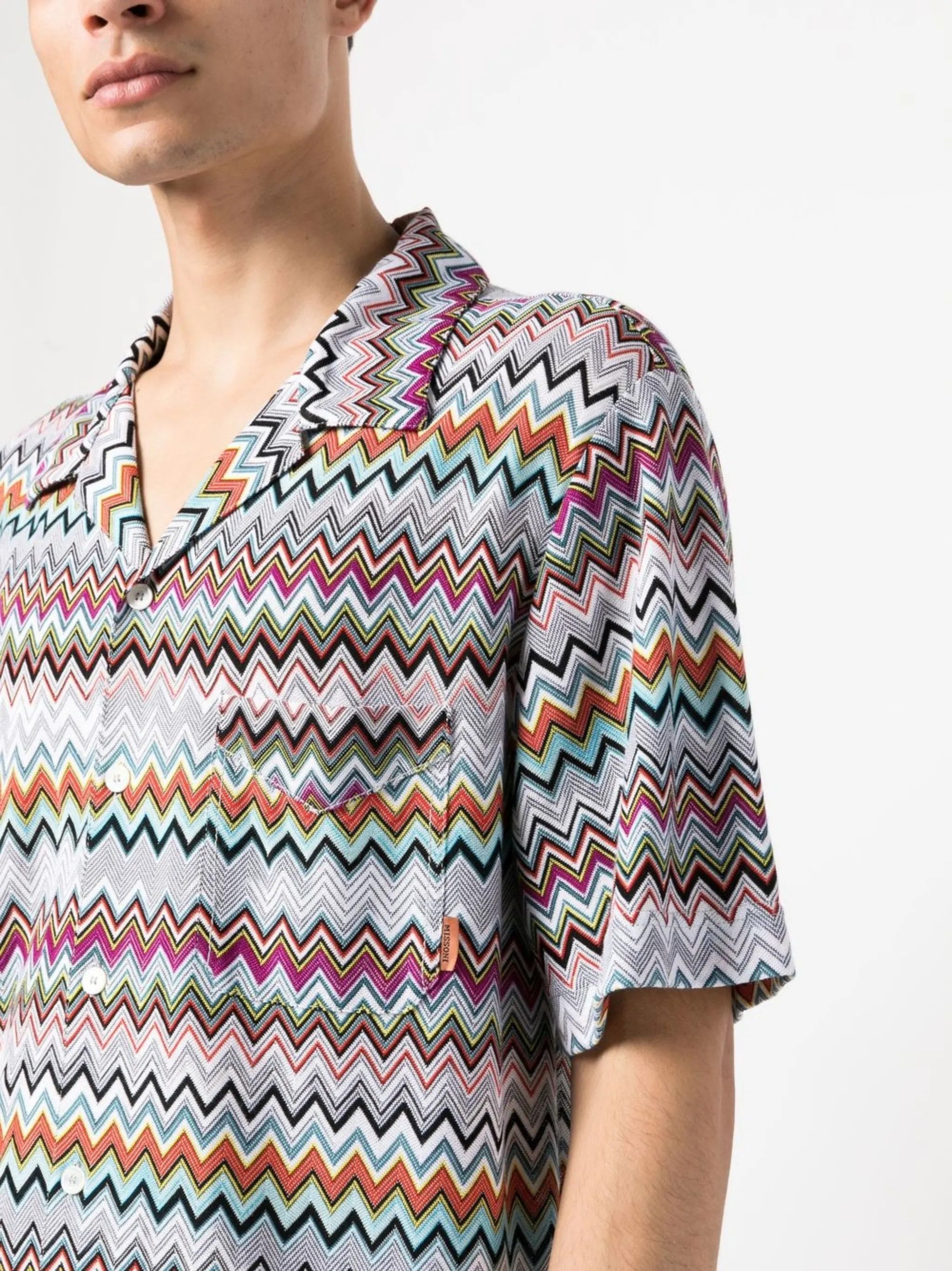 Missoni o1y0225 Patterned Shirt in Multicolor Size US S / EU 44-46 / 1 - 2 Thumbnail