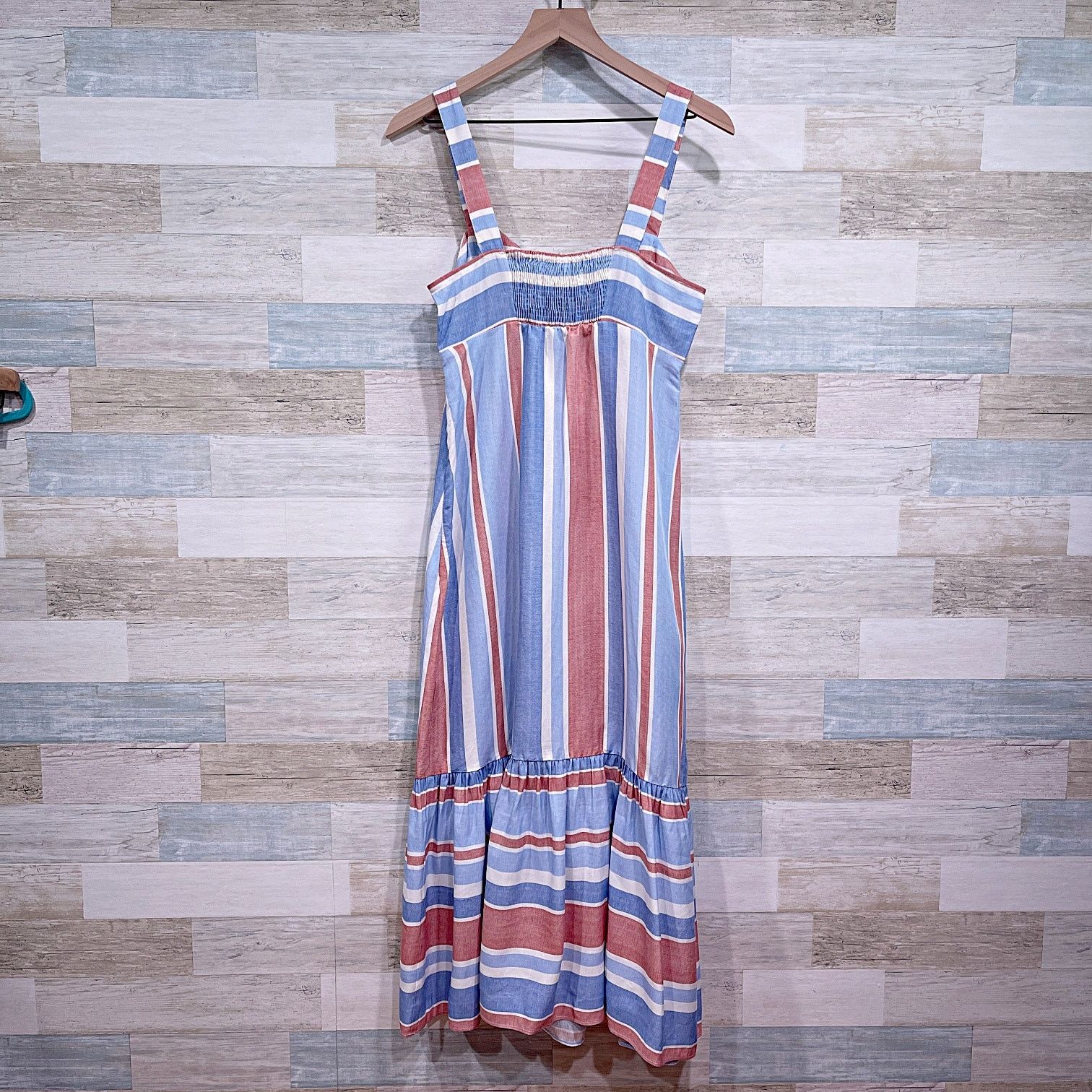 Zara ZARA Striped Linen Blend Midi Sun Dress Womens Small Size S / US 4 / IT 40 - 5 Thumbnail