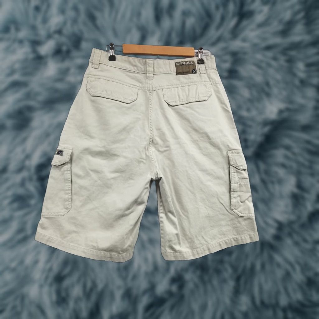 O'Neill VINTAGE O'Neill Cargo Shorts Mens 31 Tan 90s Pockets Classic Knit Polyester See Pics Size US 31 - 1 Thumbnail