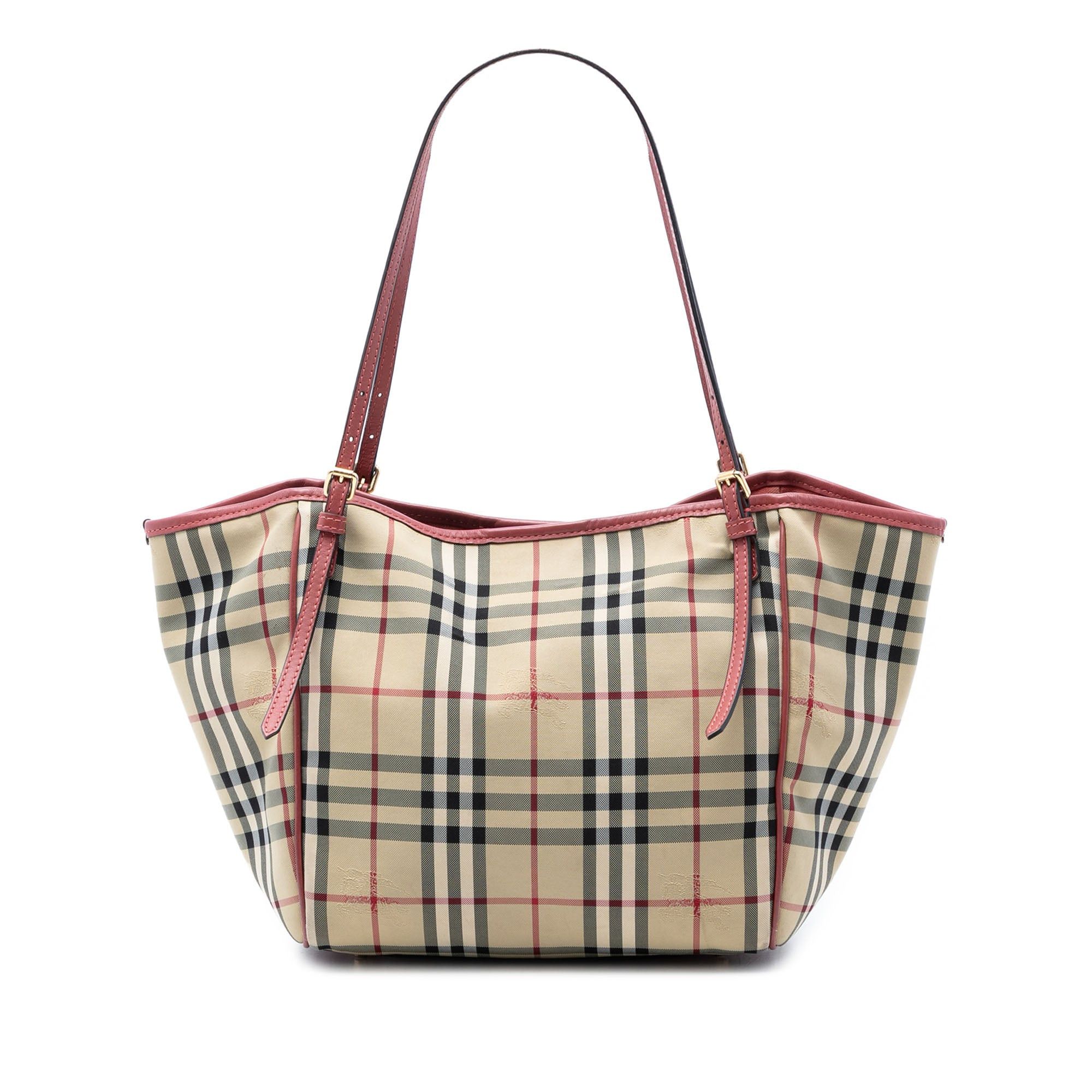 Burberry Small Haymarket Check Canvas Canterbury Tote Size ONE SIZE - 1 Thumbnail