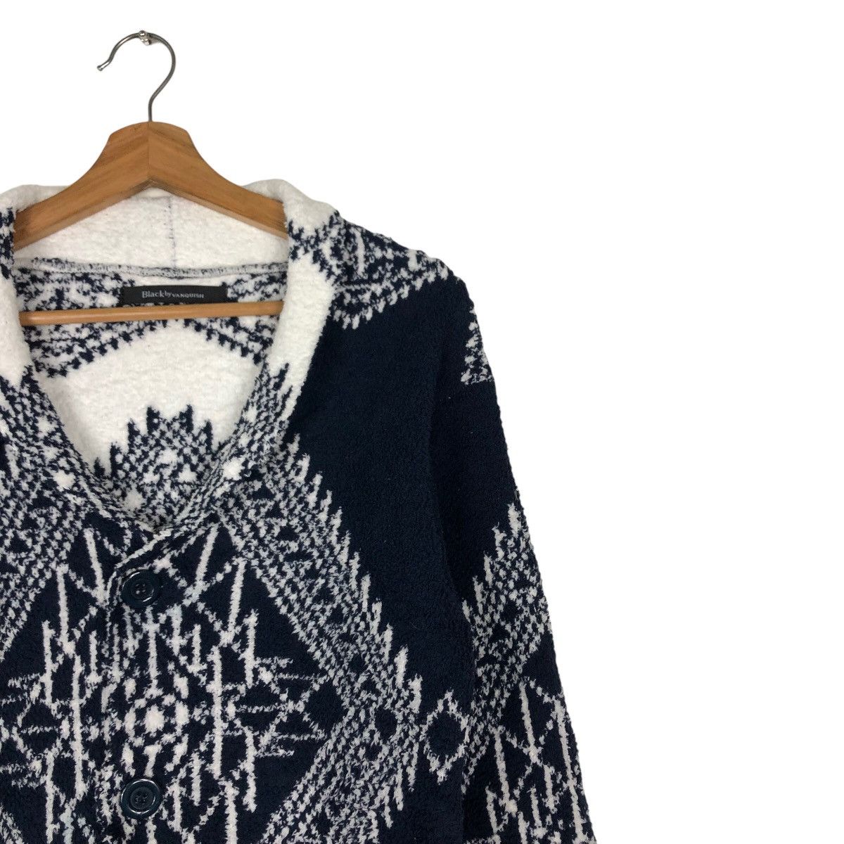 Japanese Brand 🔥Black by Vanquish Cardigan Navajo Aztec Native Design Size US M / EU 48-50 / 2 - 6 Thumbnail
