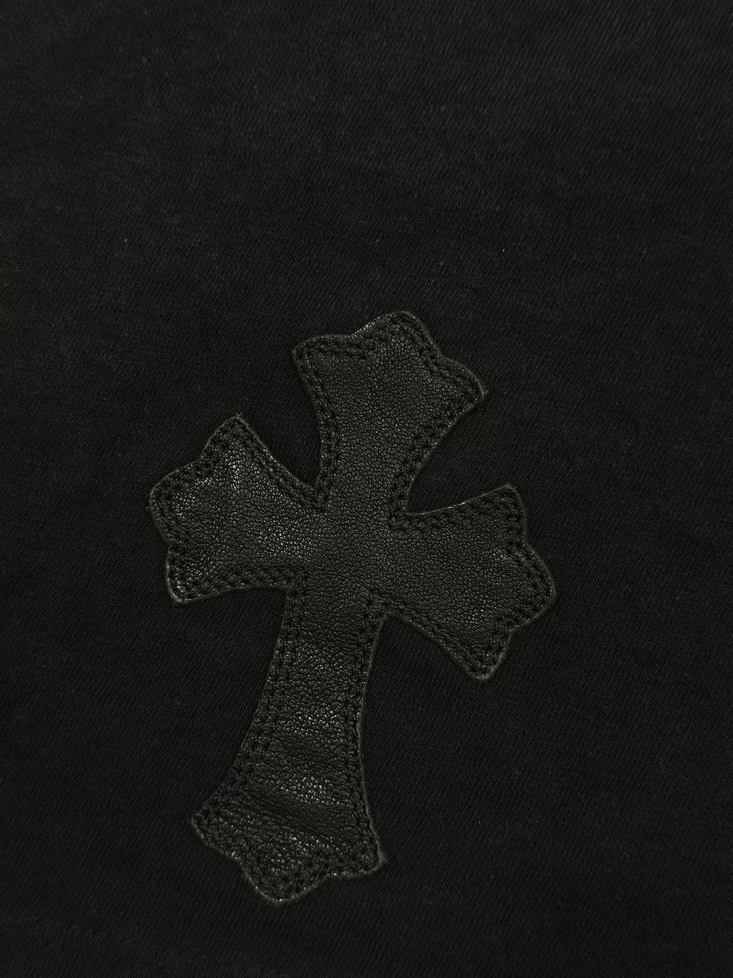 Chrome Hearts Chrome Hearts Black Patchwork Leather Short-Sleeve Size US XS / EU 42 / 0 - 4 Thumbnail