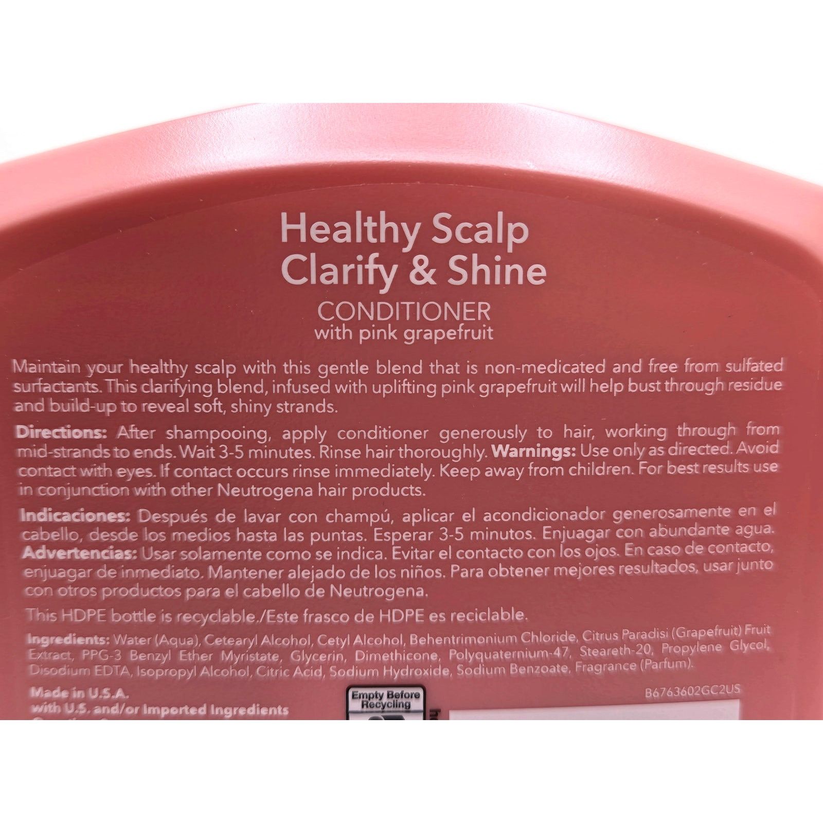 Other NEW Neutrogena Healthy Scalp Clarify & Shine Conditioner Size ONE SIZE - 5 Thumbnail
