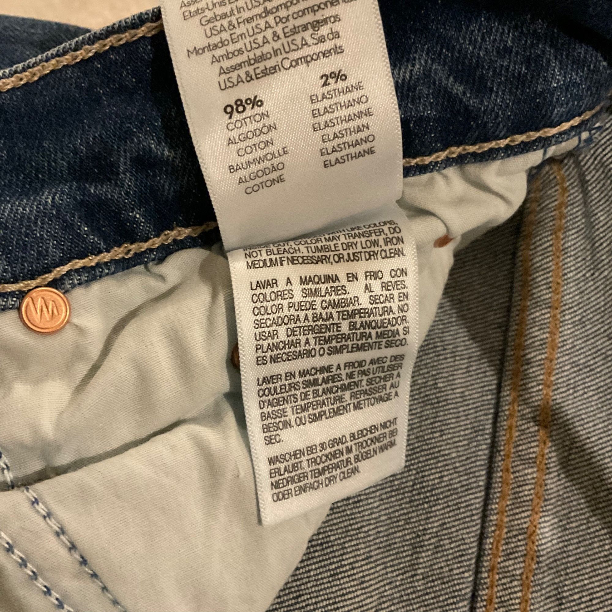 MOTHER NWT MOTHER DENIM The Tomcat Ankle Fray high rise Jeans SZ28 Size 28" / US 6 / IT 42 - 4 Thumbnail