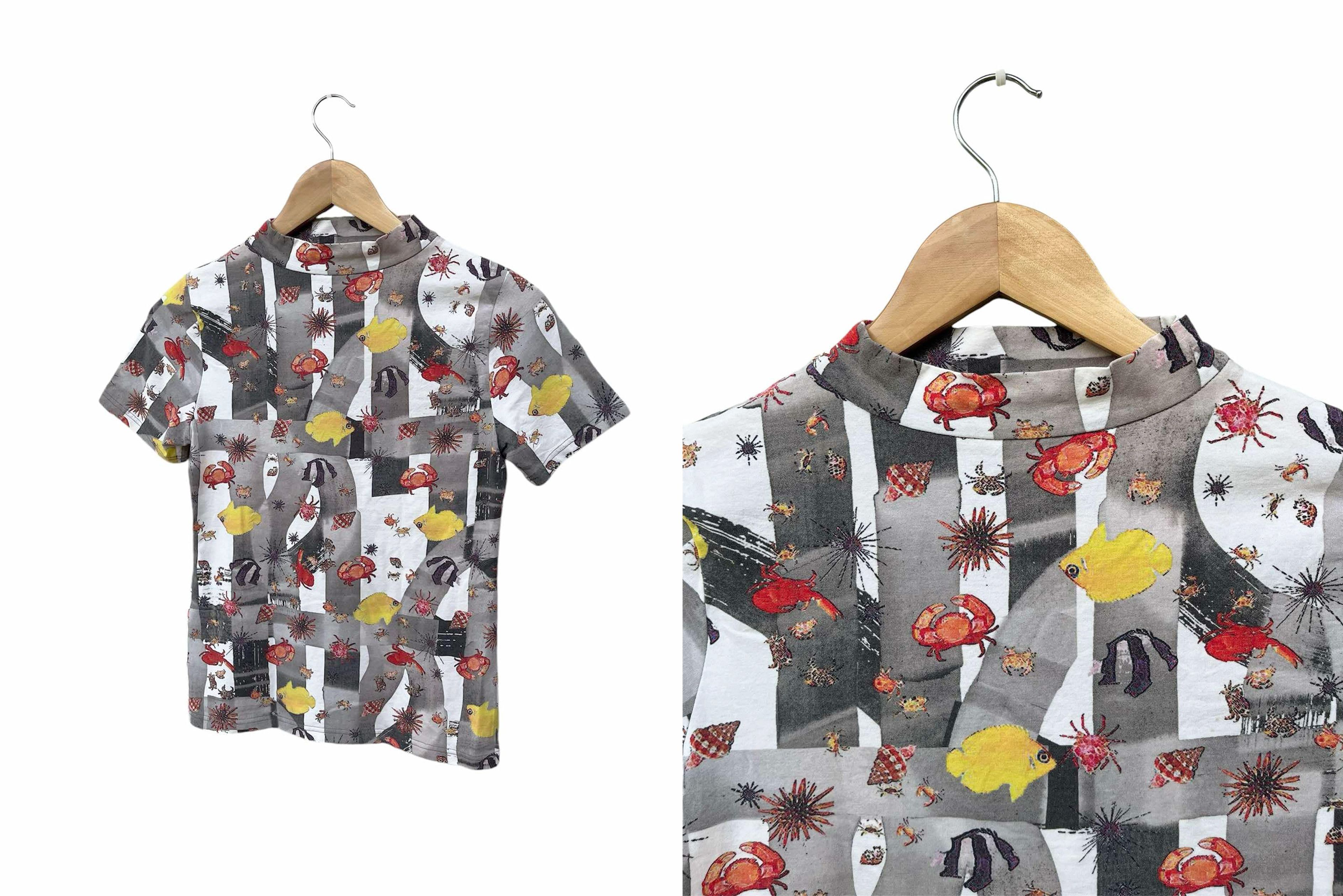 Hiroko Koshino Homme Seapunk Hiroko Koshino TRUNK tshirt, Aquatic animals Print Size S / US 4 / IT 40 - 2 Thumbnail