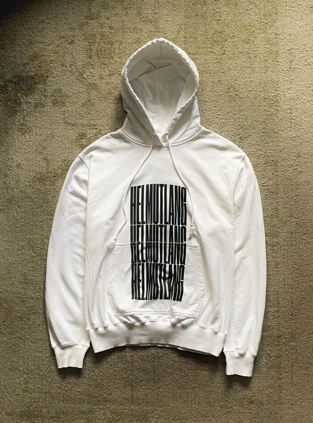 Helmut Lang Helmut Lang Bold White Hoodie Size US XL / EU 56 / 4 - 1 Thumbnail