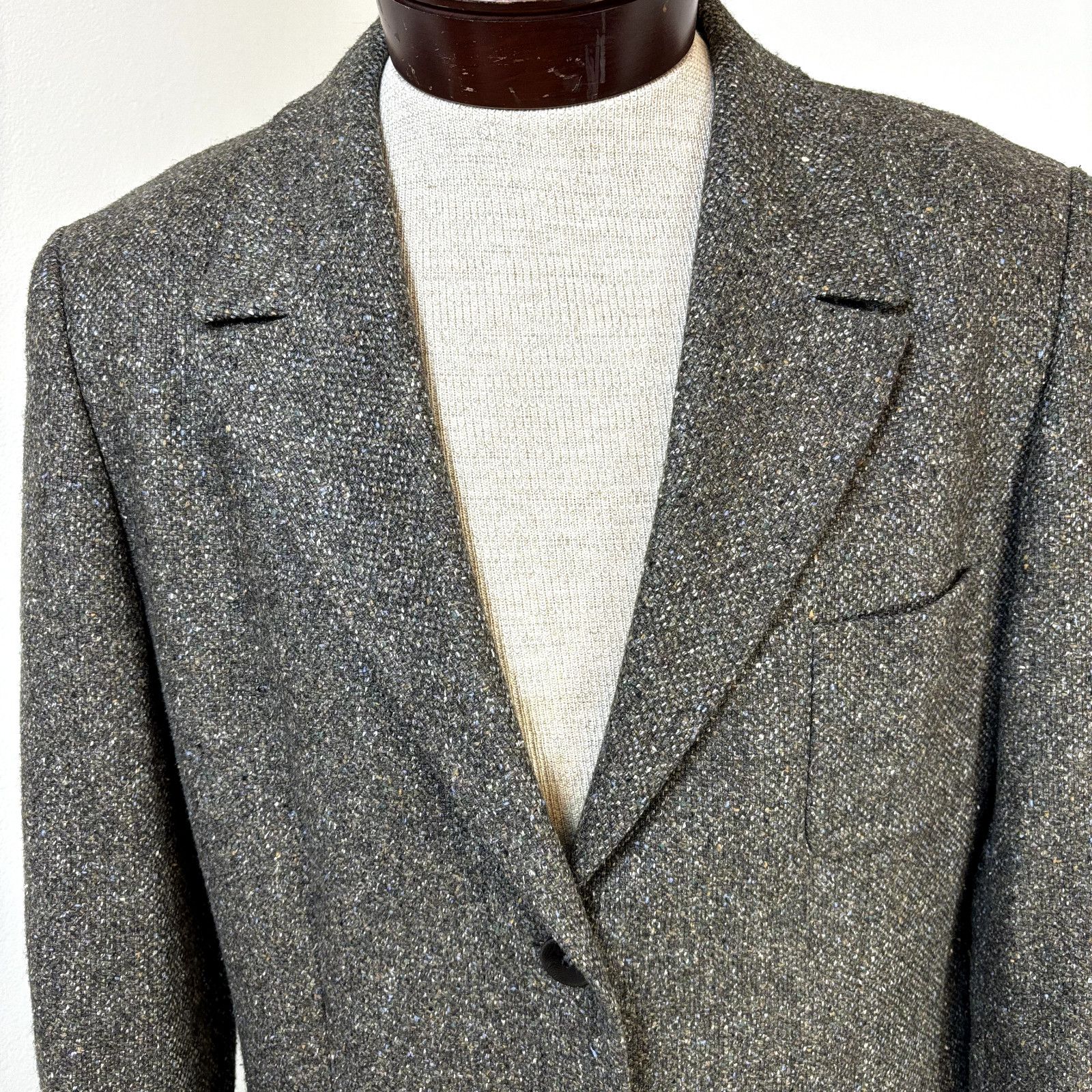 Zanella Zanella Kara Size 14 Women's Blazer Gray Wool Blend Coat Jac Size XL / US 12-14 / IT 48-50 - 2 Thumbnail