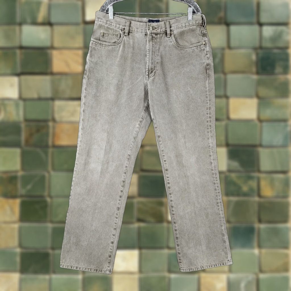 Vintage INDIGO PALMS Mens Classic Straight Jeans Size 35x31 Blue Palm Theme Size US 35 - 1 Thumbnail