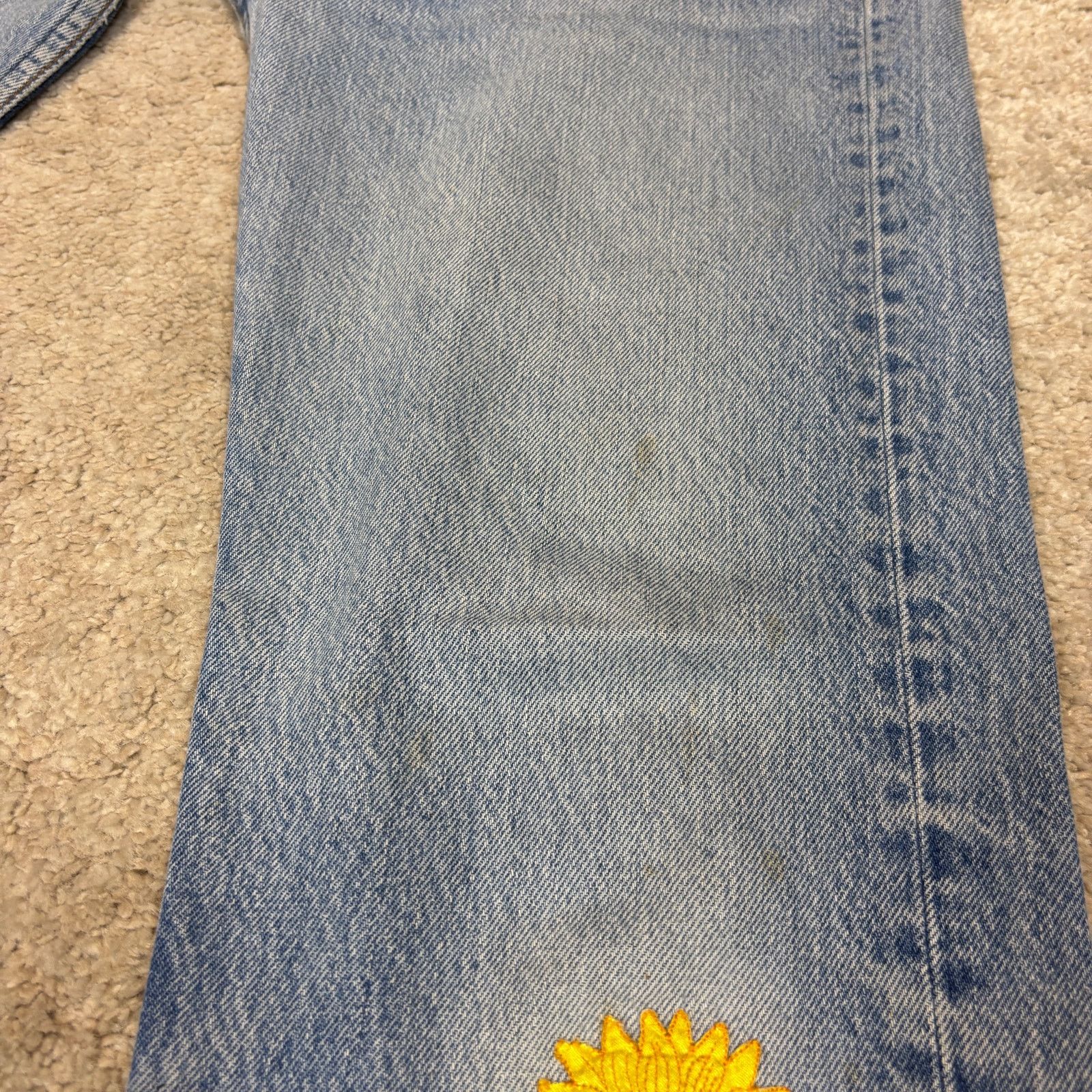 Levi's × Vintage Vintage 80s Levi's 501 Straight Leg Patch Jeans 32x32(30x29) Size US 30 / EU 46 - 11 Thumbnail