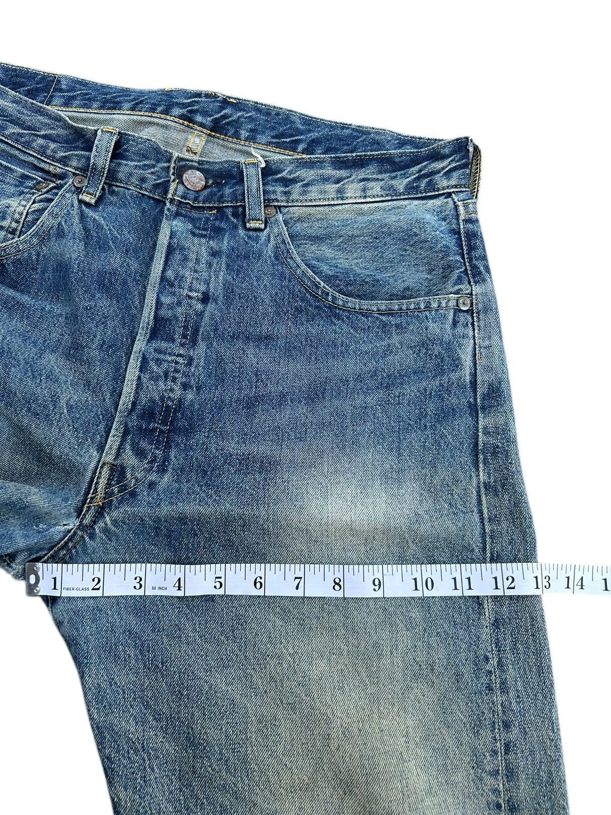 Kapital Levis Big E 501XX Selvedge Distressed Denim Jeans Size US 34 / EU 50 - 20 Thumbnail