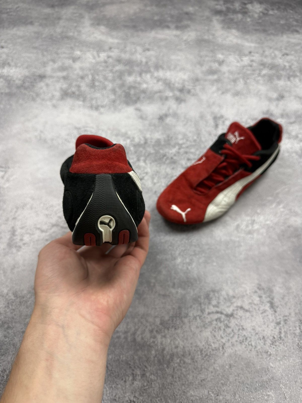 Puma Vintage Puma Speedcat OG Red Suede Low Top Sneakers Hype Y2K Size US 6 / EU 39 - 5 Thumbnail