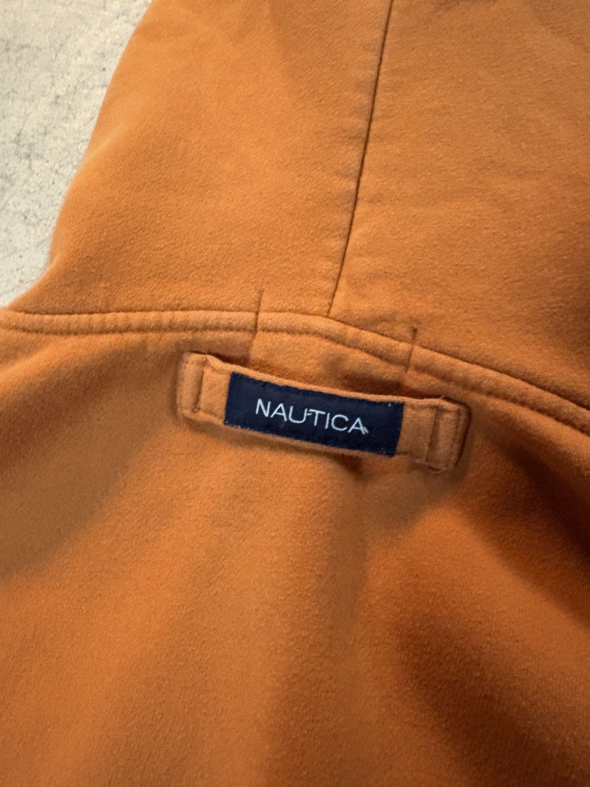Nautica Vintage 90s Nautica Double Zip Up Hoodie Orange Size XL Size US XL / EU 56 / 4 - 6 Thumbnail