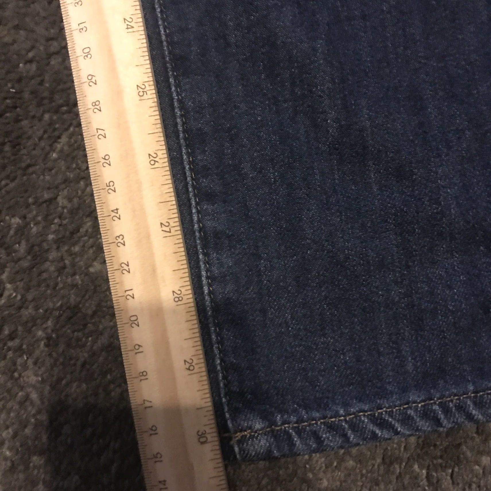 Vintage AG Adriano Goldschmied Jeans Mens 33 The Graduate Tailored Leg Blue USA Denim Slim 5-Pocket Classic Men Regular Jeans Size US 33 - 3 Thumbnail