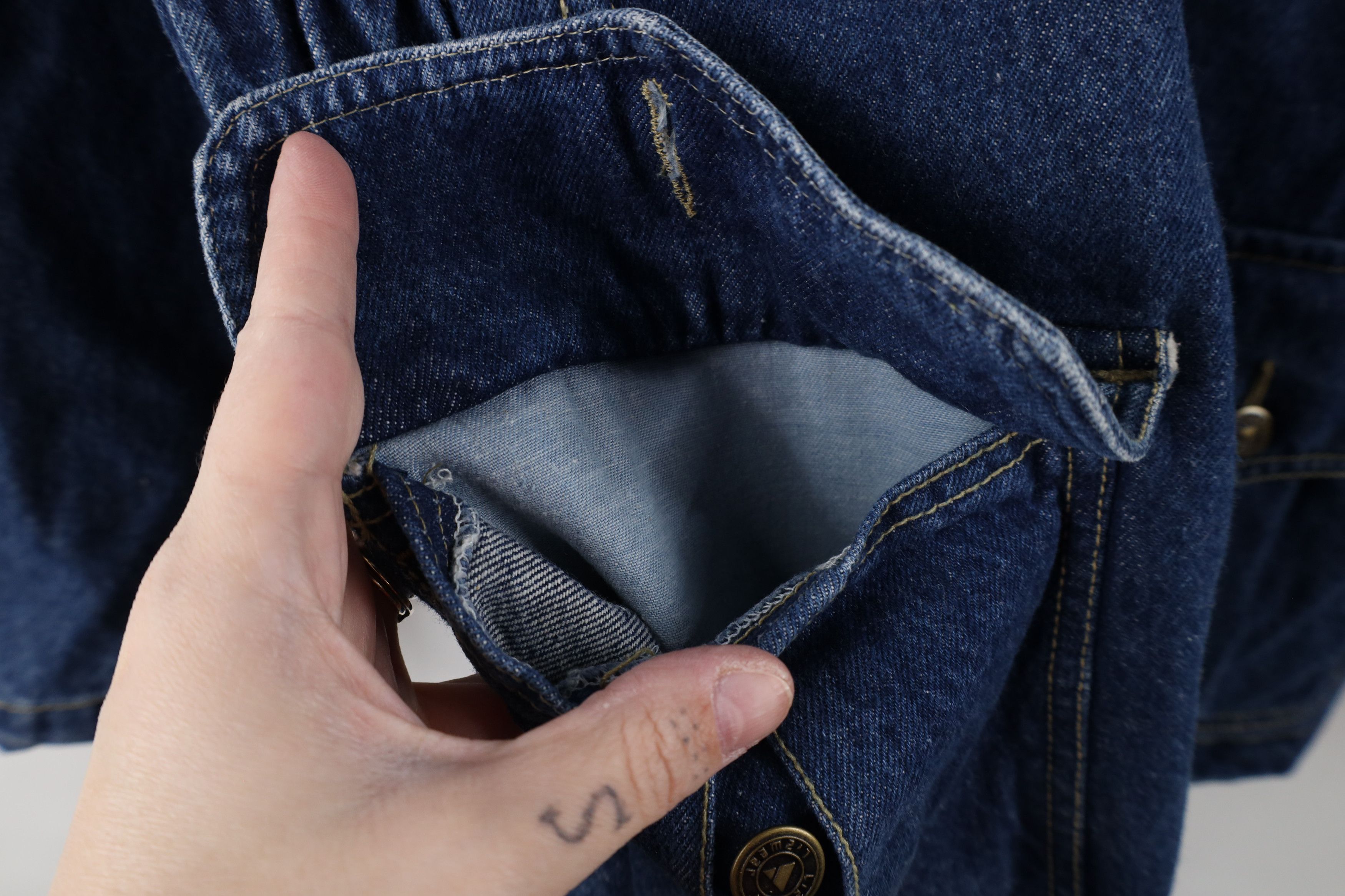 Vintage Vintage 90s Streetwear Denim Jean Blazer Jacket Blue Cotton Size M / US 6-8 / IT 42-44 - 6 Thumbnail