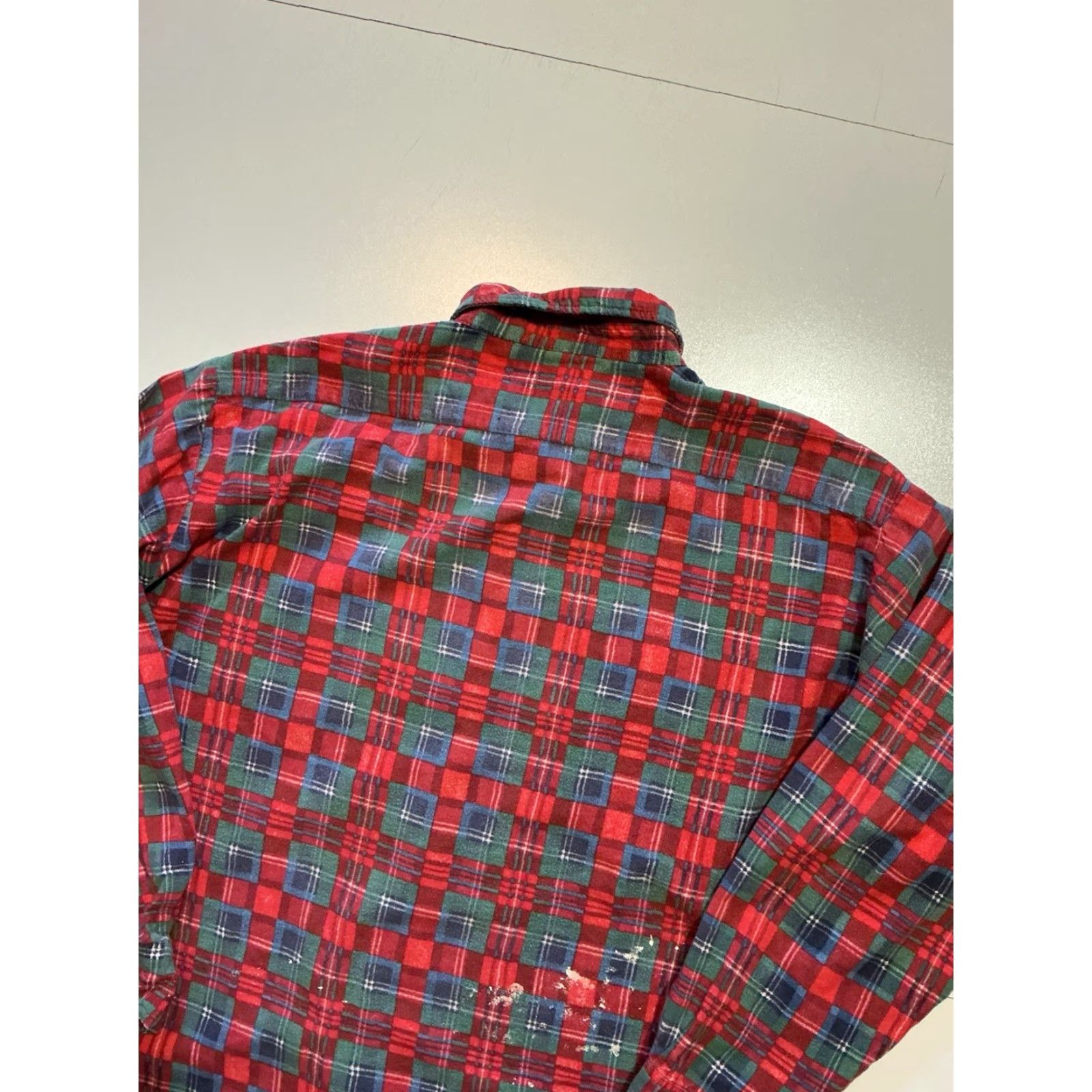 JCPenney VINTAGE JCPenney Plaid Printed 100% Cotton L/S Flannel Button Shirt XL Men’s 70s 80s Size US XL / EU 56 / 4 - 4 Thumbnail