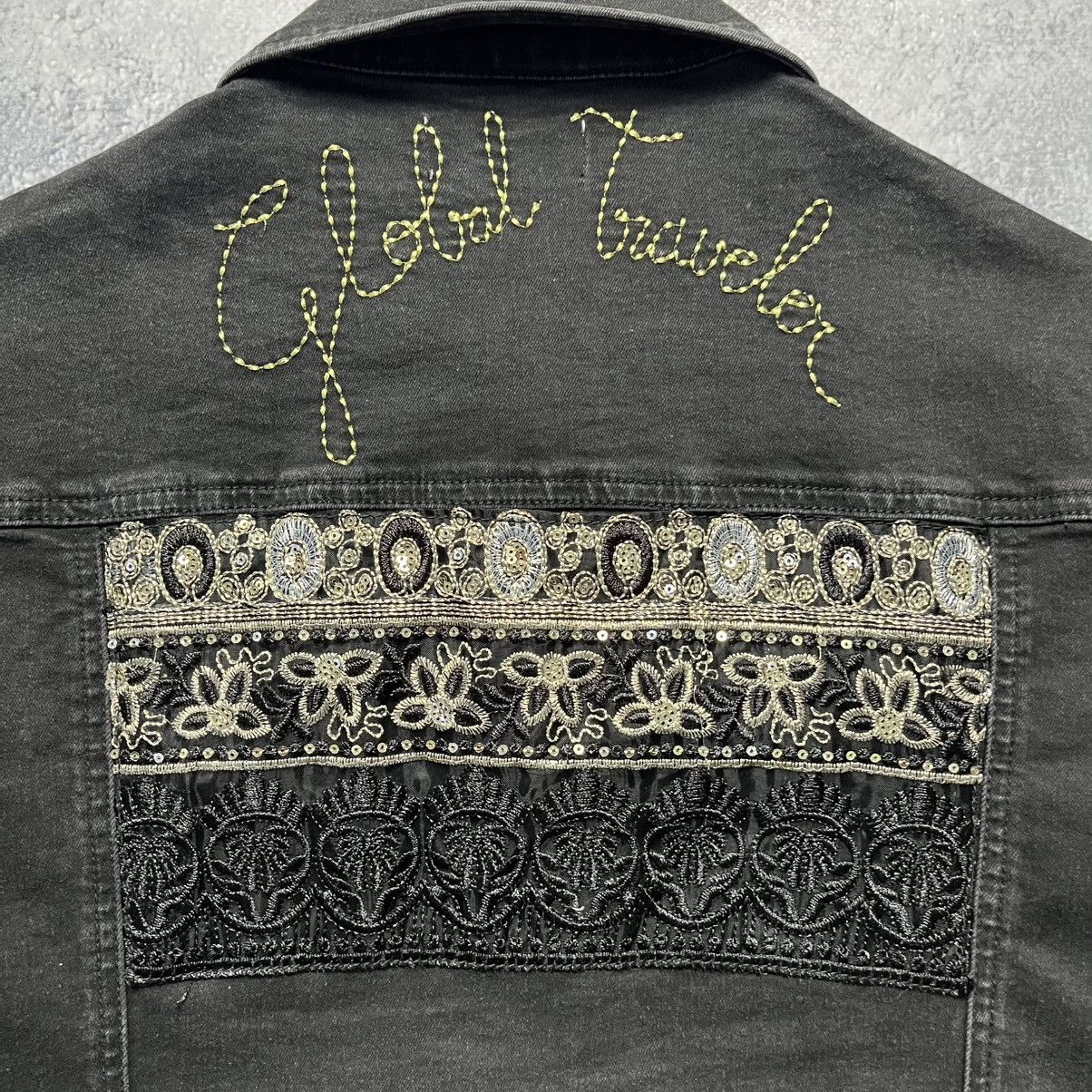 Desigual × Vintage Vintage Desigual Denim Jacket Knitted Sleeve Y2K Streetwear Size XS / US 0-2 / IT 36-38 - 16 Thumbnail