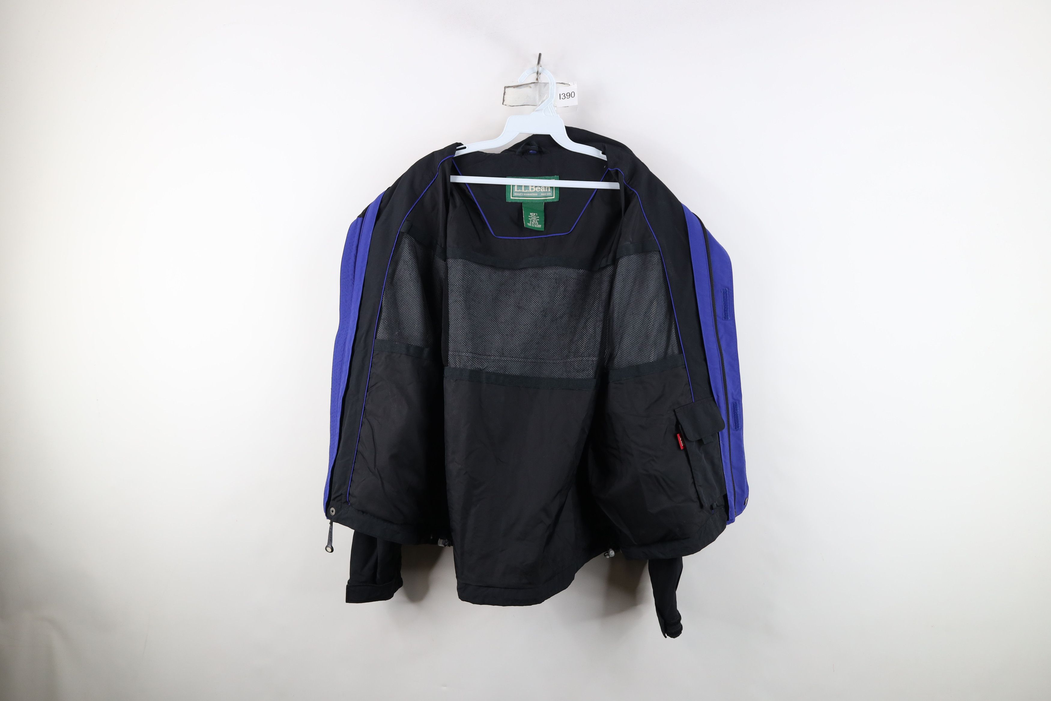 L.L. Bean Vintage LL Bean Waterproof Hooded Rain Bomber Jacket Black Size US S / EU 44-46 / 1 - 12 Thumbnail