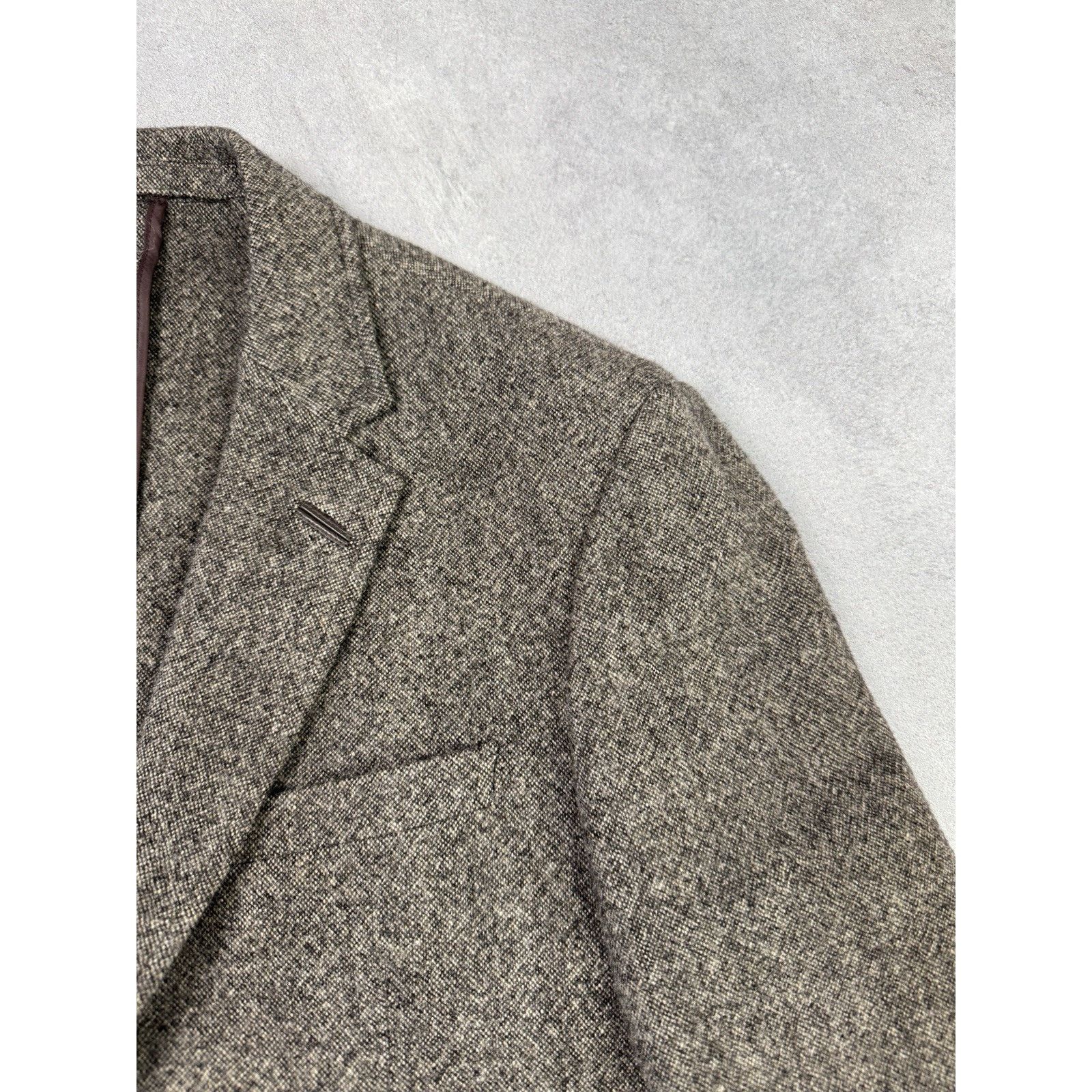 Donna Karan DNKY Donna Karan Men Wool Blazer Brown Size 40”/110cm Jacket Size 40R - 2 Thumbnail
