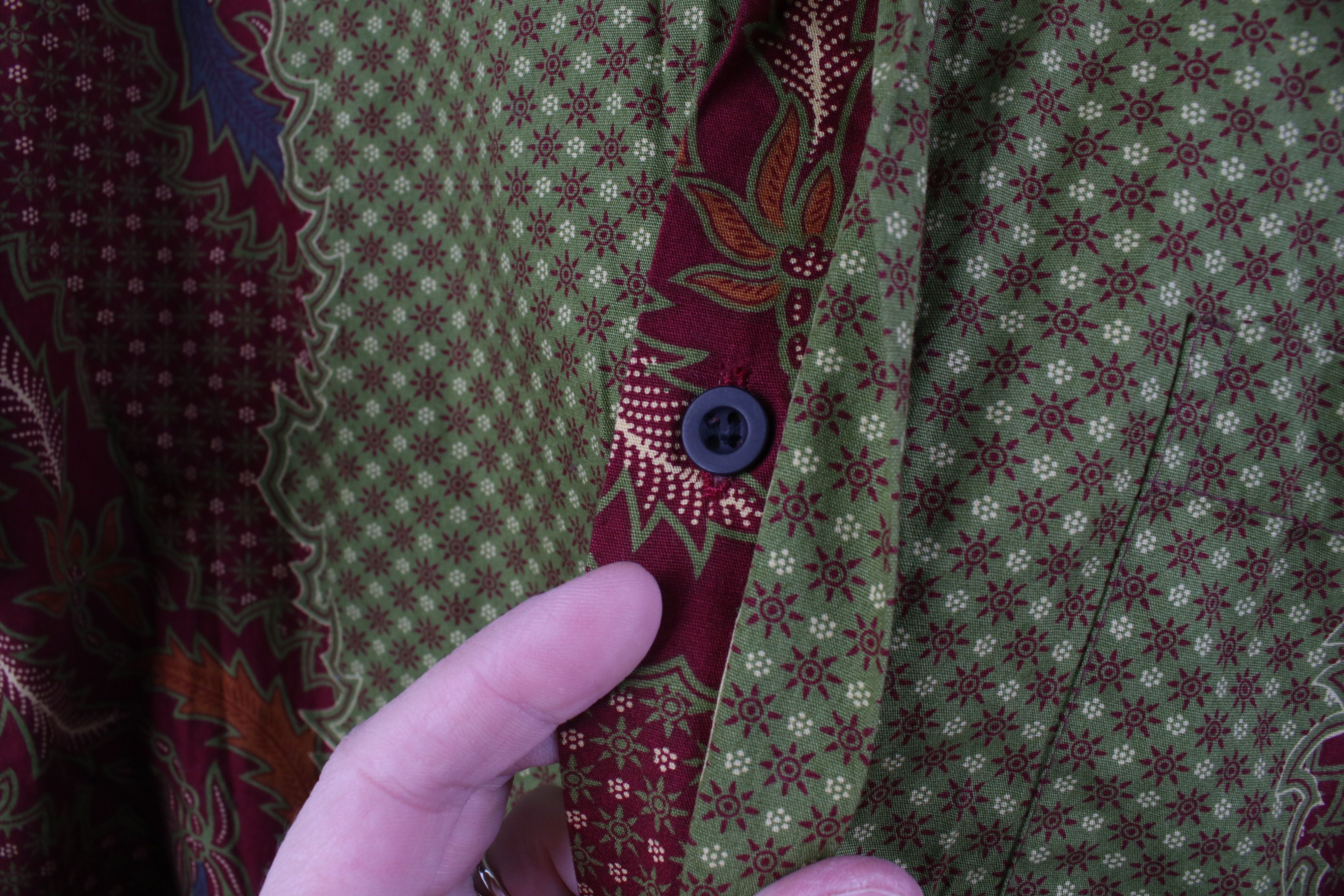 Vintage Vintage 90s Streetwear Paisley Collared Button Shirt Cotton Size US XL / EU 56 / 4 - 5 Thumbnail