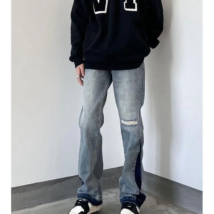 Japanese Brand Streetwear Men Straight Jeans | Grailed