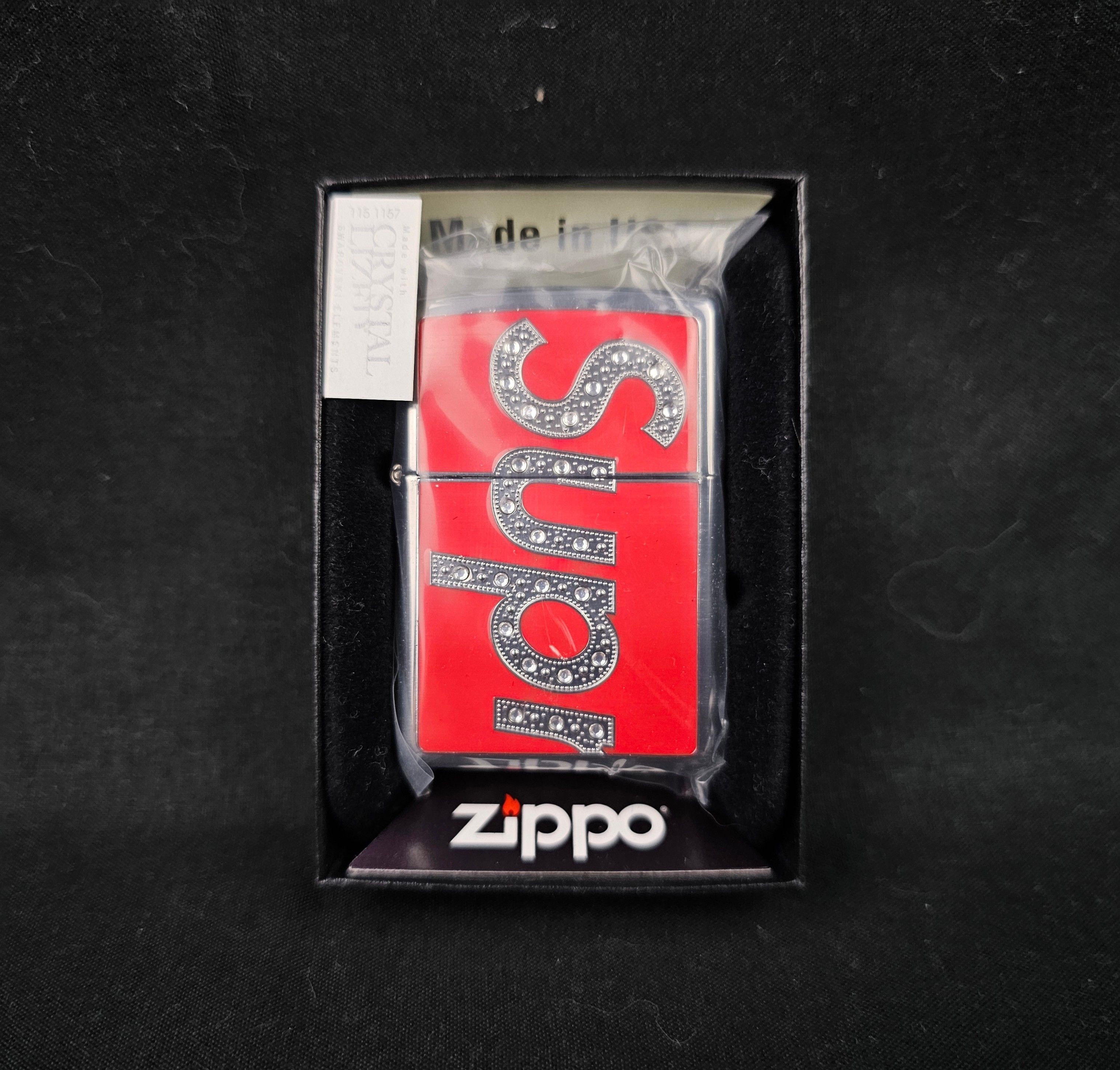 Supreme - 国内正規★Swarovski® Zippo®　COLOR/STYLE：Red Supreme Swarovski Zippo (FW20) - $78