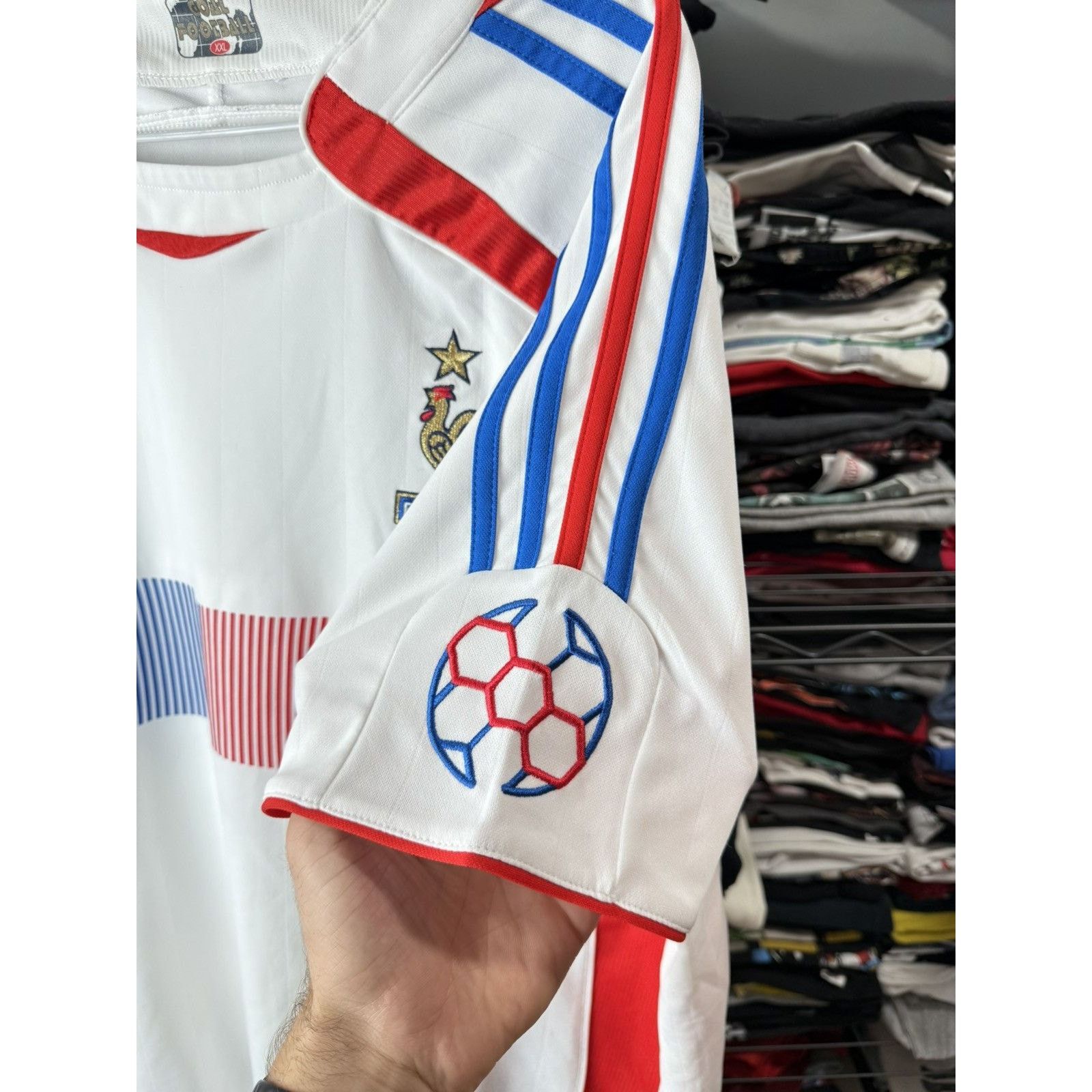 Vintage Rare 2000’s France Soccer Jersey T Shirt World Cup Size US XXL / EU 58 / 5 - 6 Thumbnail