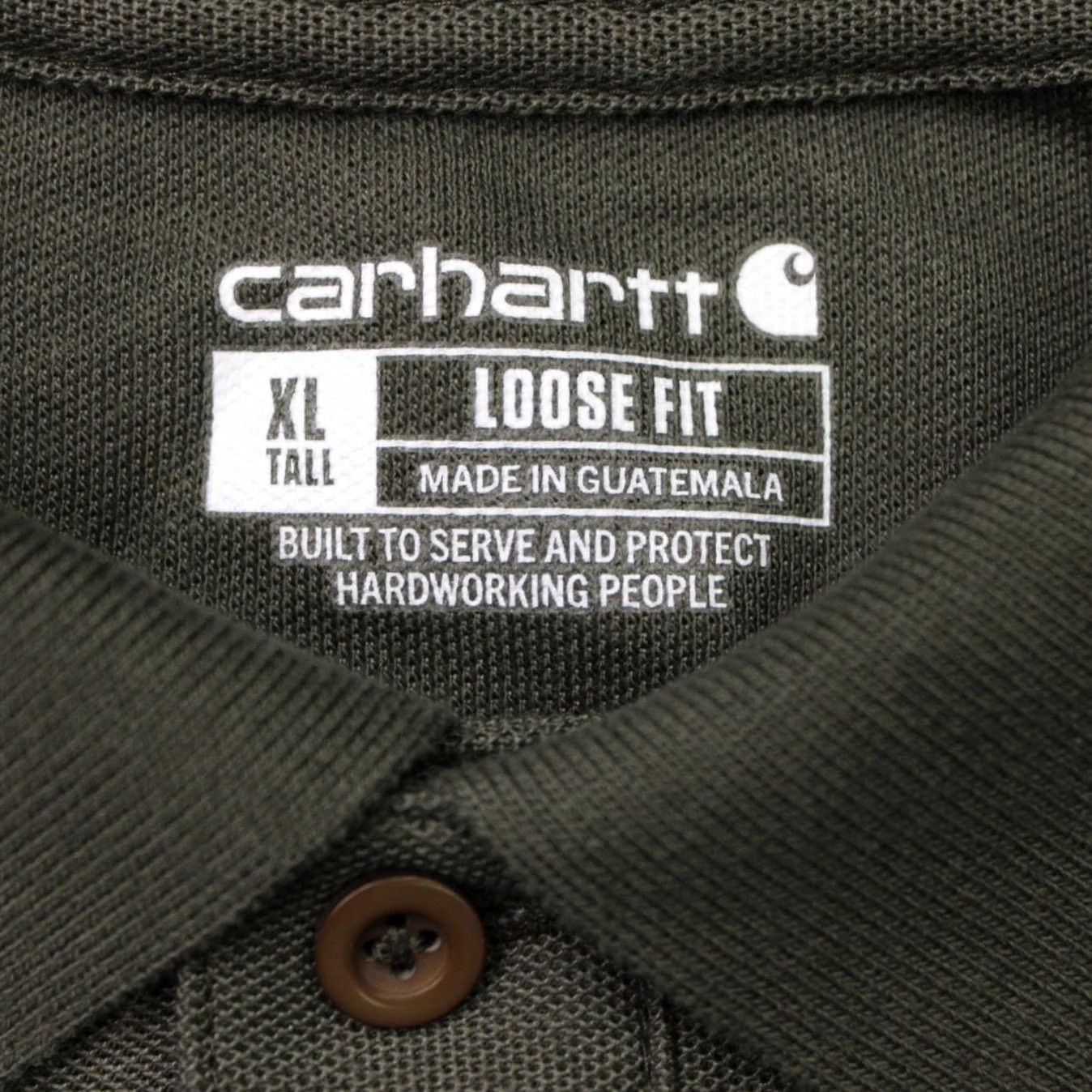 Carhartt Carhartt Polo Shirt Mens XL Tall Green Pocket Pique Short Sleeve Button Collar Casual Workwear Shirt Size US XL / EU 56 / 4 - 6 Thumbnail