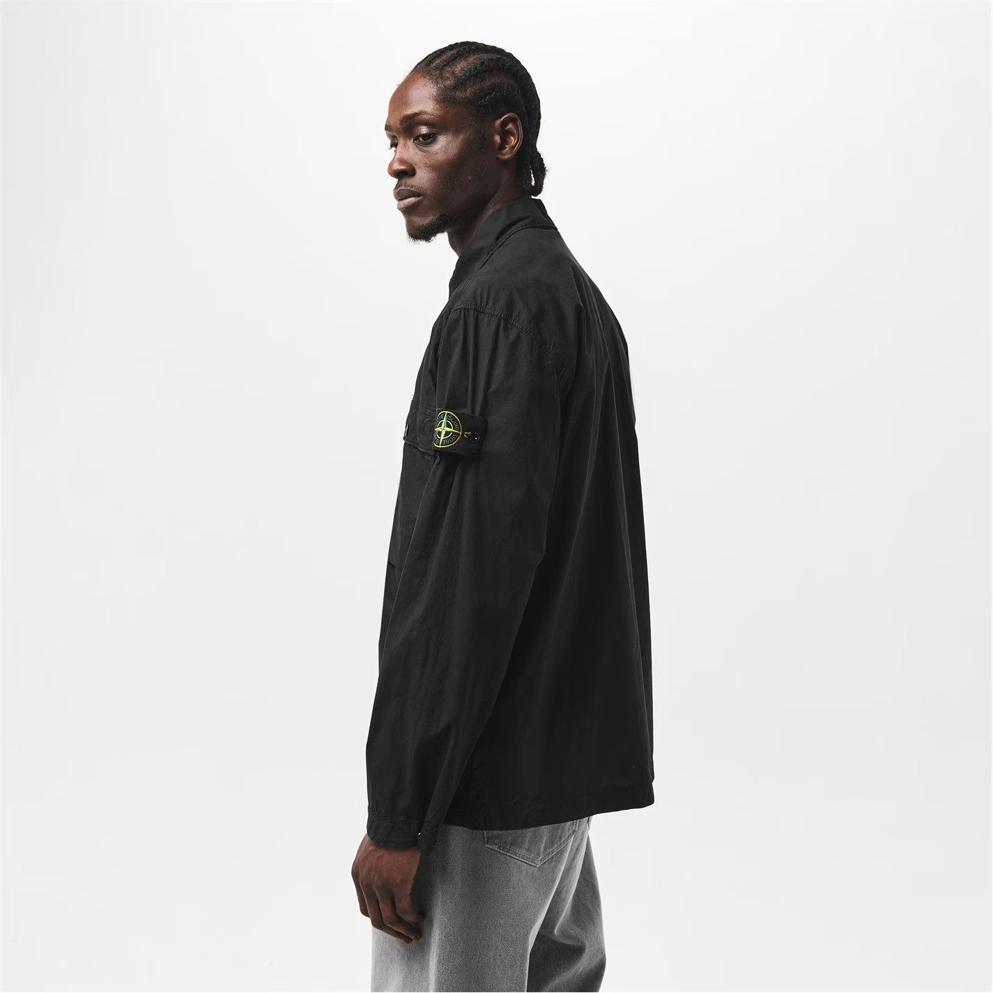 Stone Island o1g2r1mq0526 2 Pocket Tela Cotton Long Sleeve Overshirt Nero Size US S / EU 44-46 / 1 - 4 Thumbnail
