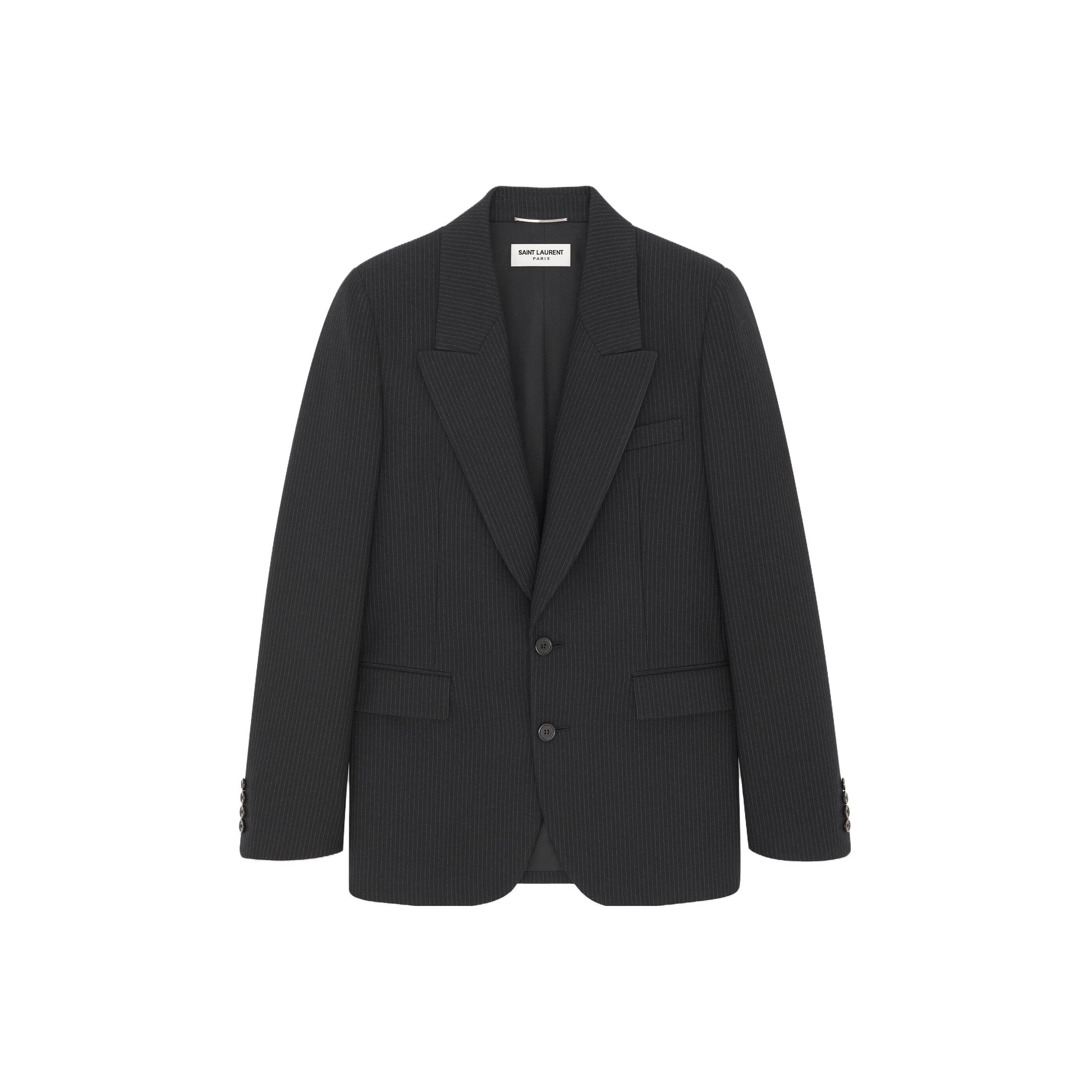 Saint Laurent Paris Saint Laurent Pinstripe Blazer Size 50 Size 40R - 1 Thumbnail