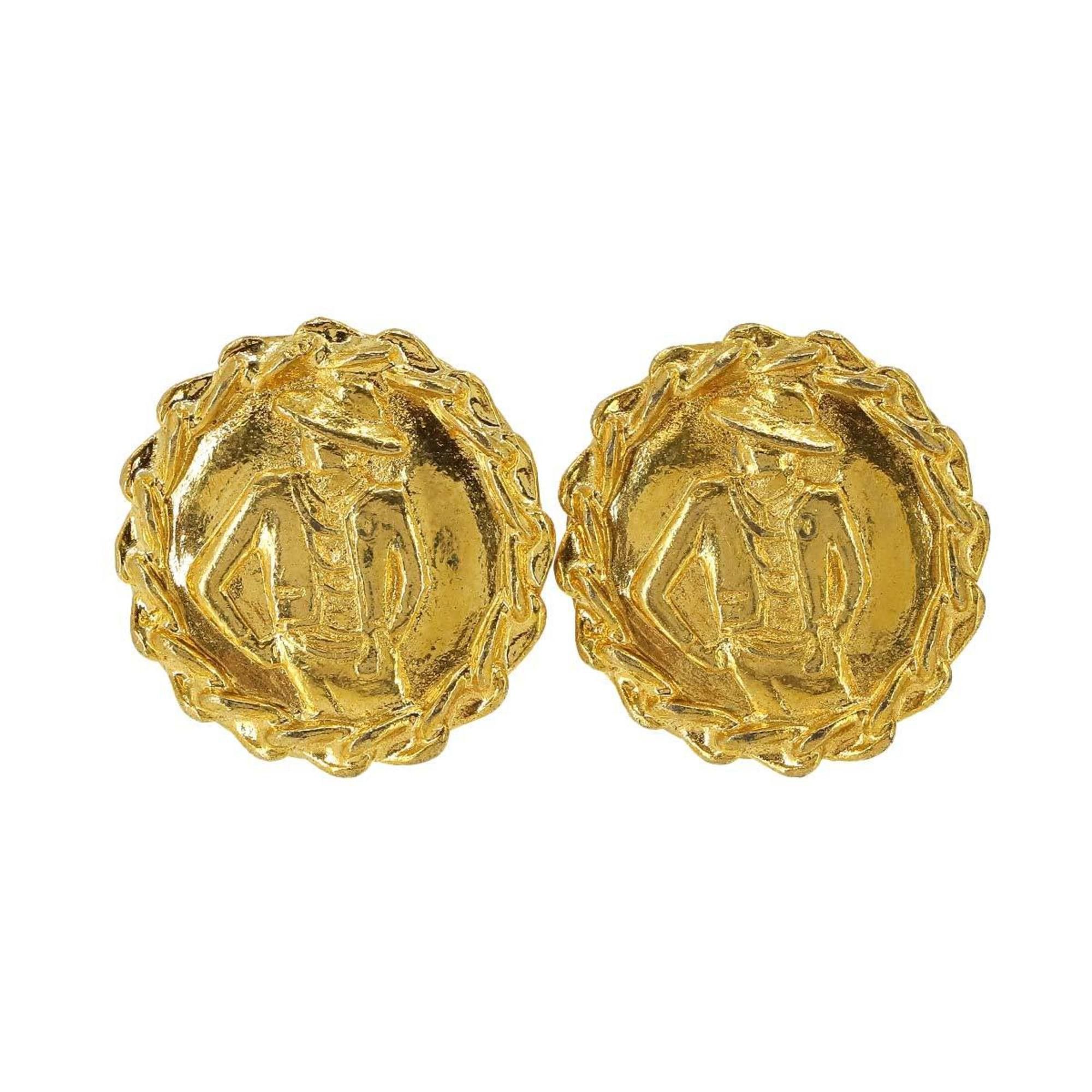 image of Chanel Mademoiselle Earrings Gold, Women's