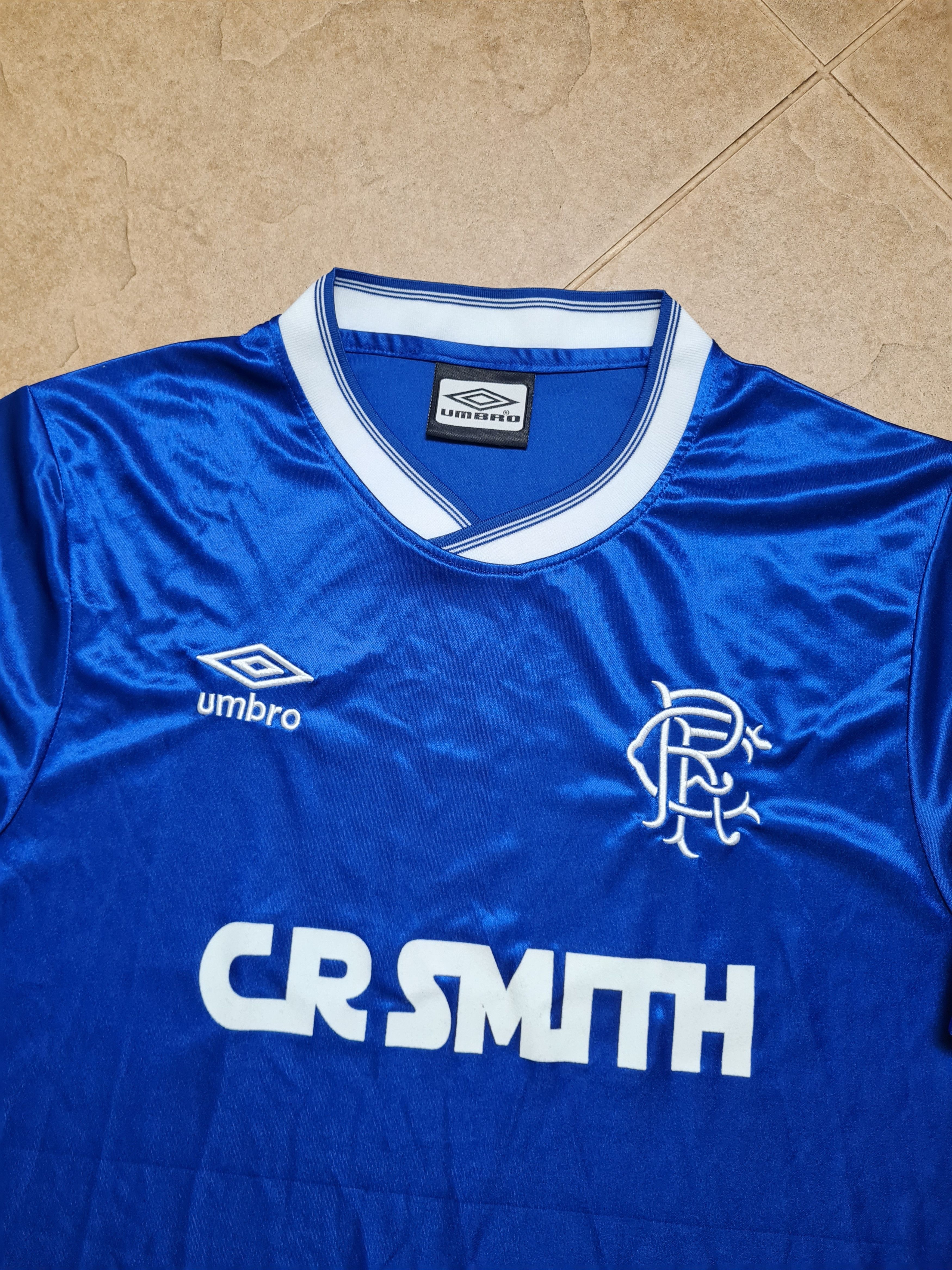 Umbro RETRO REPLICA FC RANGERS GLASGOW 1986/1987 FOOTBALL SOCCER Size US L / EU 52-54 / 3 - 18 Thumbnail