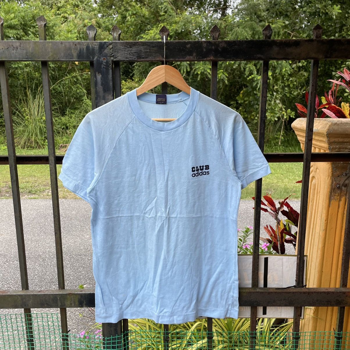 Adidas 🔥🇯🇵Vintage 90s Adidas Club Mini Spellout Raglan Tee Size US M / EU 48-50 / 2 - 1 Thumbnail