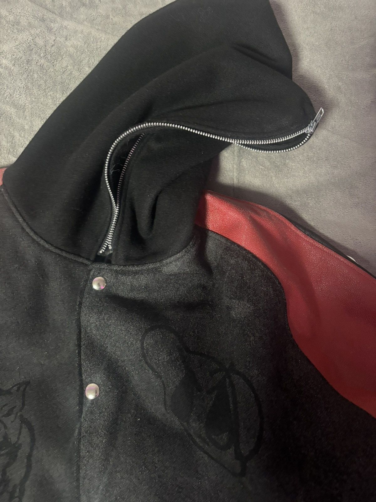 Chito Chito red leather varsity jacket Size US L / EU 52-54 / 3 - 4 Thumbnail