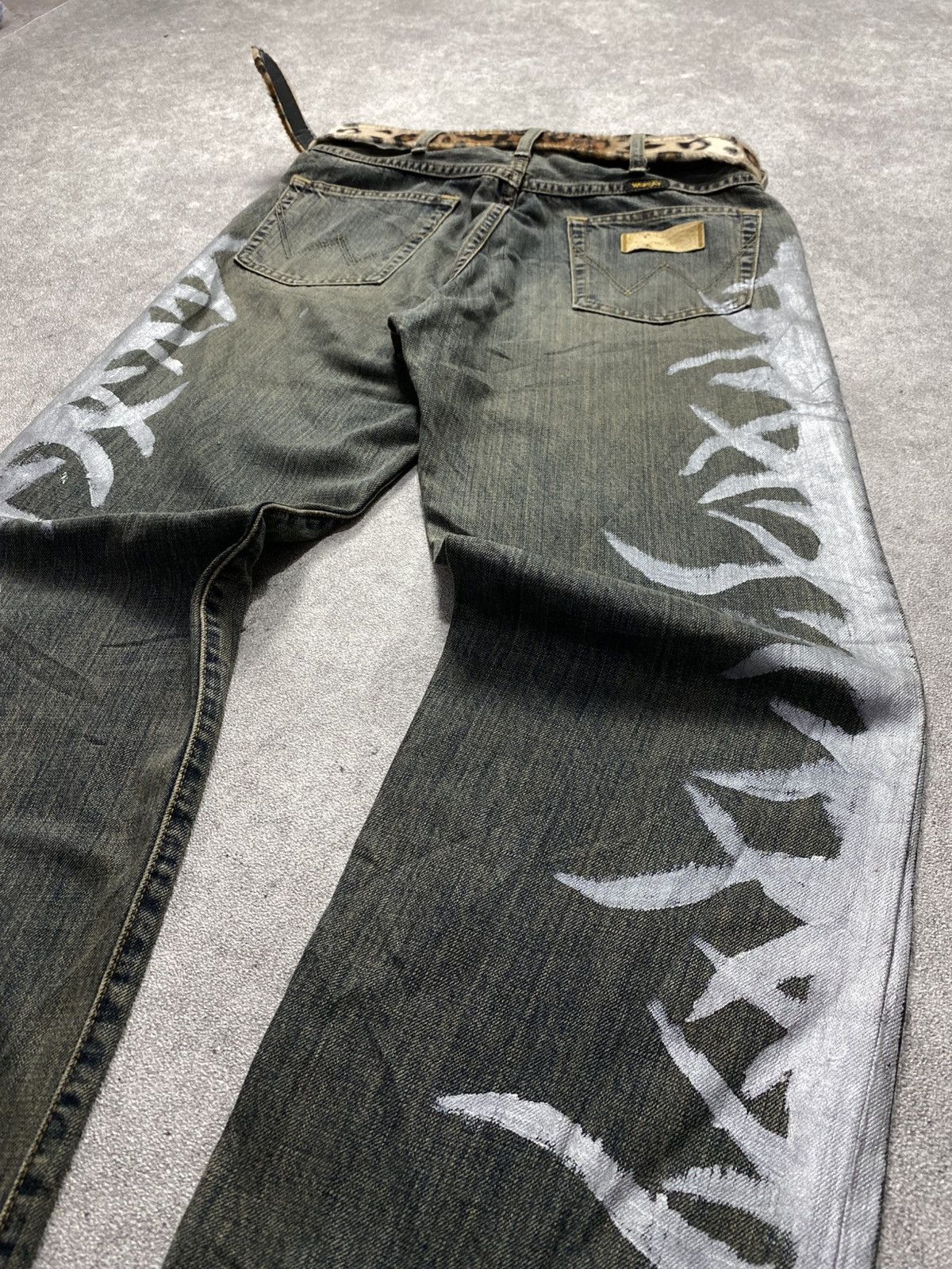 If Six Was Nine 2000s Wrangler Hand painted ifsixwasnine style pants Size US 31 - 4 Thumbnail