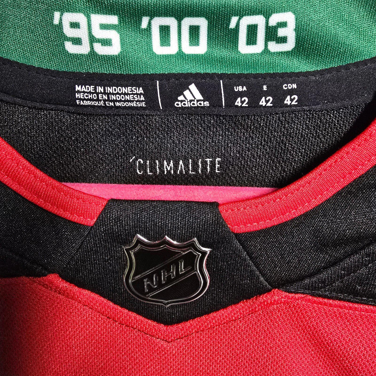 Adidas New Jersey Devils Adidas Red NJD Authentic NJ Jersey Sz 42 Size US XS / EU 42 / 0 - 4 Thumbnail
